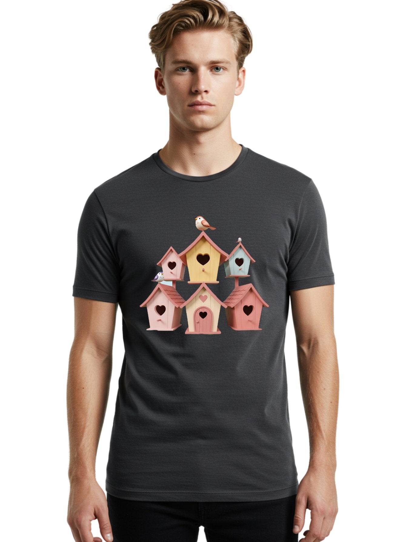 Birdhouses Men'S Graphic Tee, 100% Cotton, Comfortable Casual Summer Wear, Machine Washable, Vintage Camera, Old Camera, Antique Camera, Black Camera, Classic Photography, Photography Equipment, Nostalgic Device, Film Camera, Camera Art Baj332 22