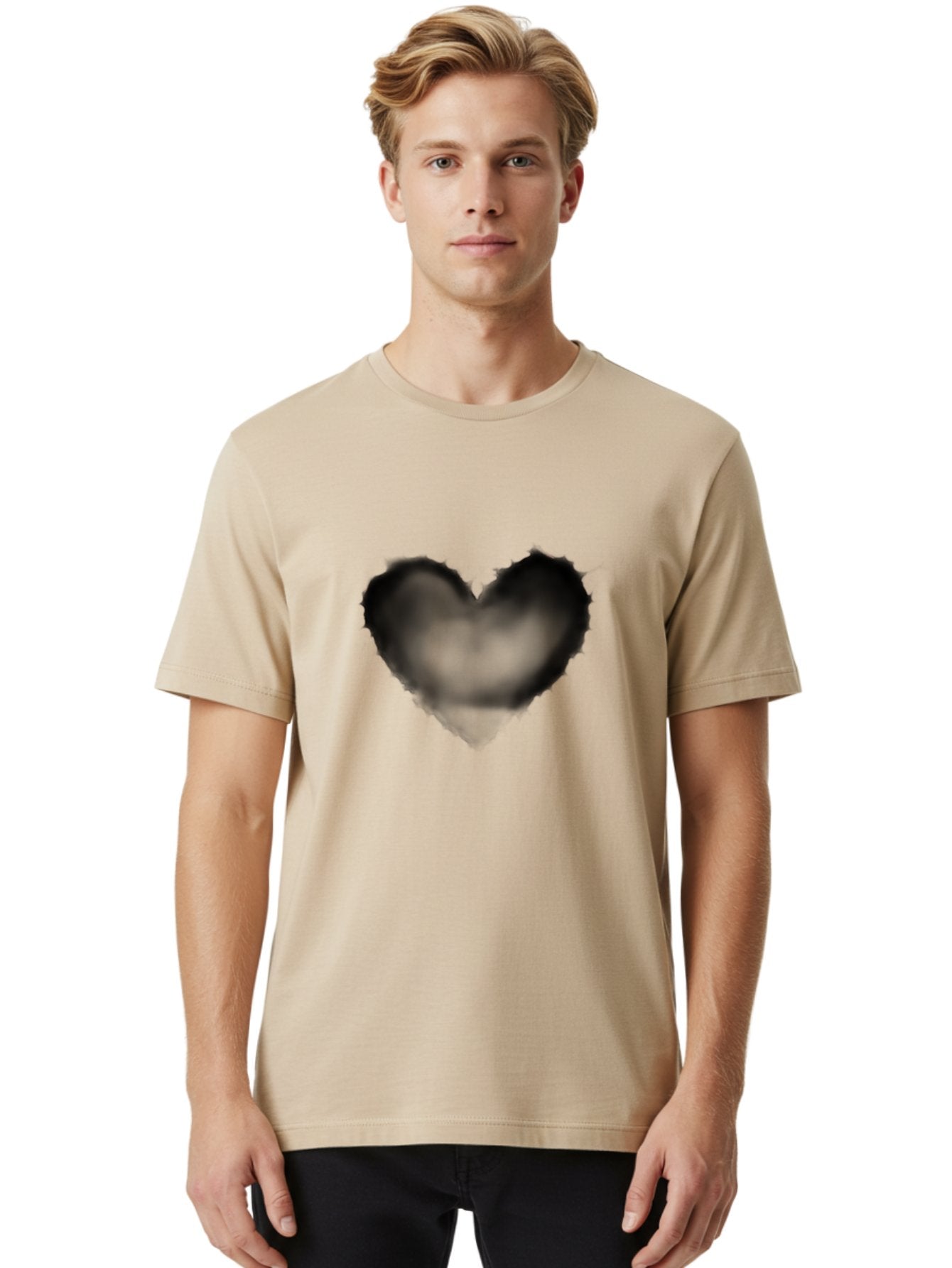 Black-Heart Men'S Graphic Tee, 100% Cotton, Comfortable Casual Summer Wear, Machine Washable, Vintage Camera, Old Camera, Antique Camera, Black Camera, Classic Photography, Photography Equipment, Nostalgic Device, Film Camera, Camera Art Baj333 22