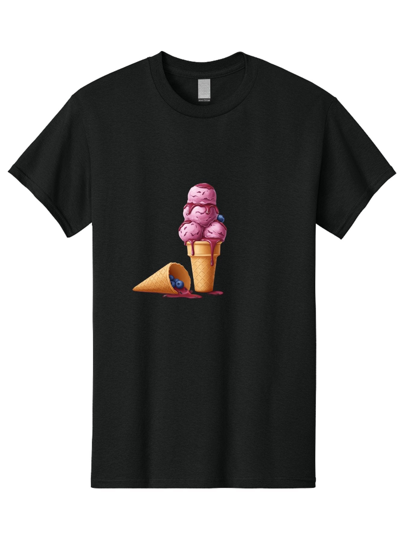 Blueberry-Ice-Cream Men'S Graphic Tee, 100% Cotton, Comfortable Casual Summer Wear, Machine Washable, Vintage Camera, Old Camera, Antique Camera, Black Camera, Classic Photography, Photography Equipment, Nostalgic Device, Film Camera, Baj338 13