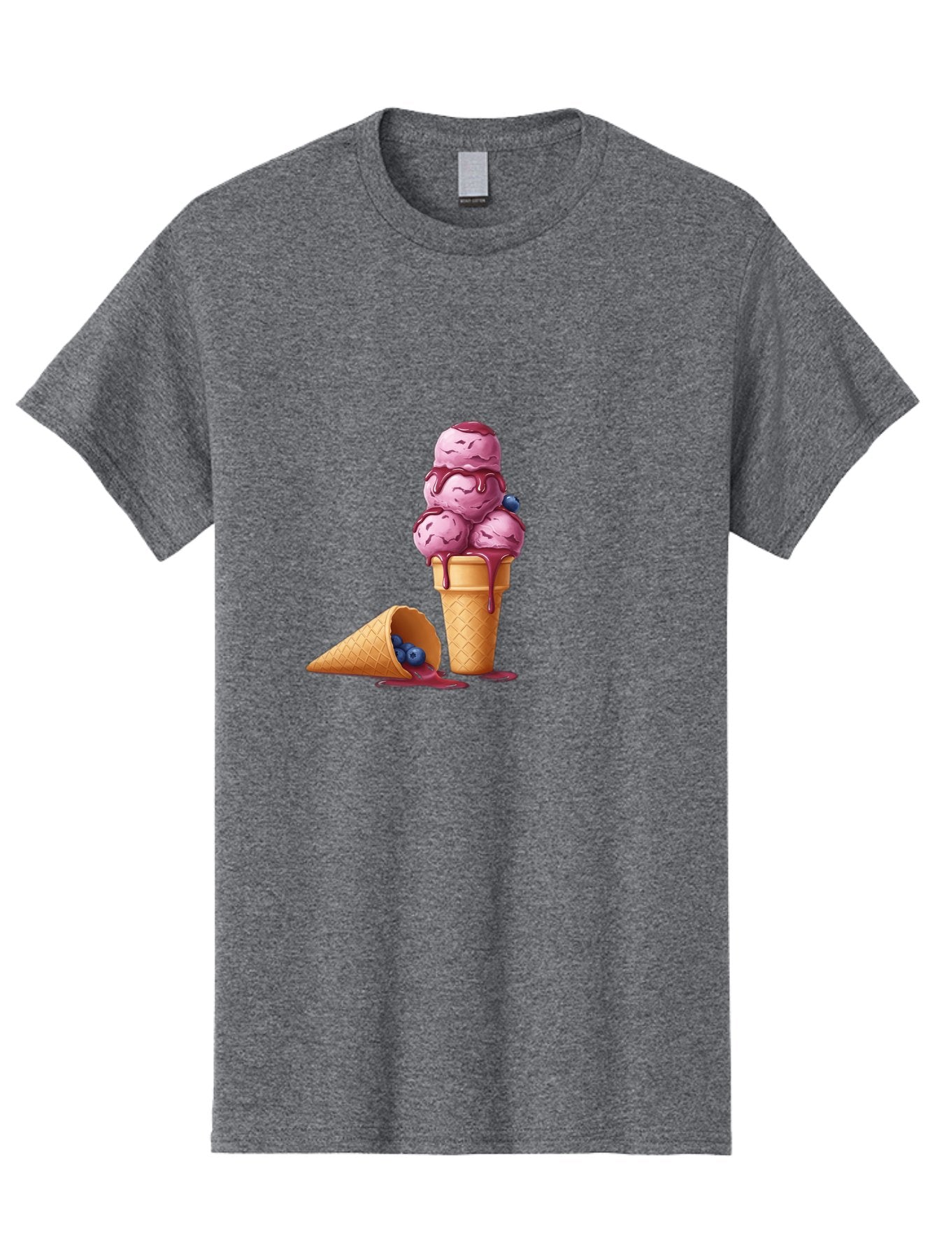 Blueberry-Ice-Cream Men'S Graphic Tee, 100% Cotton, Comfortable Casual Summer Wear, Machine Washable, Vintage Camera, Old Camera, Antique Camera, Black Camera, Classic Photography, Photography Equipment, Nostalgic Device, Film Camera, Baj338 4