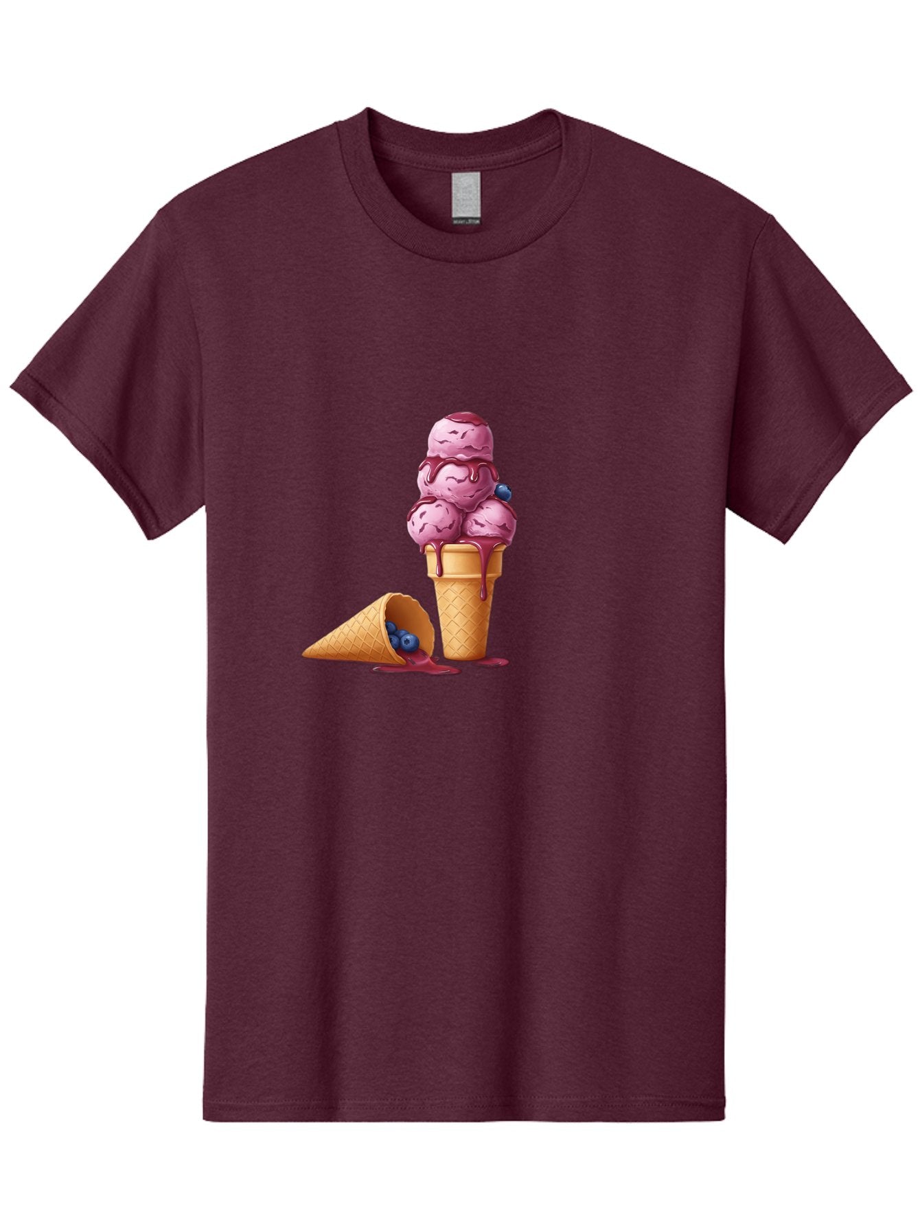 Blueberry-Ice-Cream Men'S Graphic Tee, 100% Cotton, Comfortable Casual Summer Wear, Machine Washable, Vintage Camera, Old Camera, Antique Camera, Black Camera, Classic Photography, Photography Equipment, Nostalgic Device, Film Camera, Baj338 3