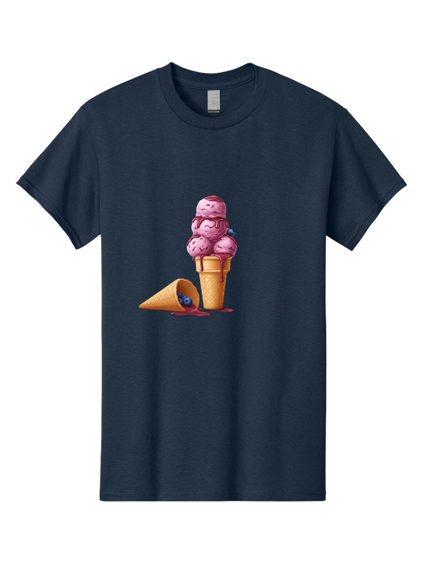 Blueberry-Ice-Cream Men'S Graphic Tee, 100% Cotton, Comfortable Casual Summer Wear, Machine Washable, Vintage Camera, Old Camera, Antique Camera, Black Camera, Classic Photography, Photography Equipment, Nostalgic Device, Film Camera, Baj338 6