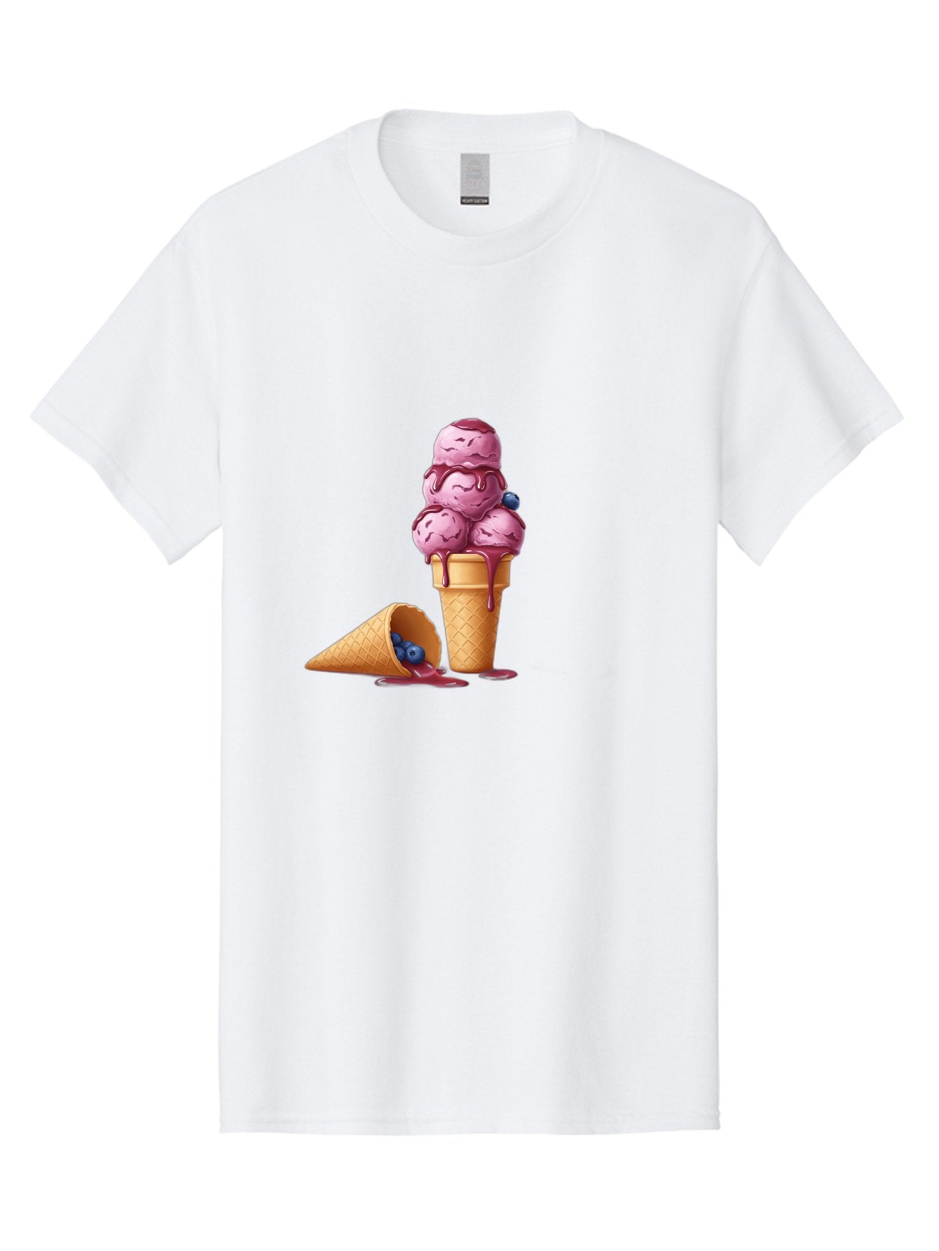 Blueberry-Ice-Cream Men'S Graphic Tee, 100% Cotton, Comfortable Casual Summer Wear, Machine Washable, Vintage Camera, Old Camera, Antique Camera, Black Camera, Classic Photography, Photography Equipment, Nostalgic Device, Film Camera, Baj338 5