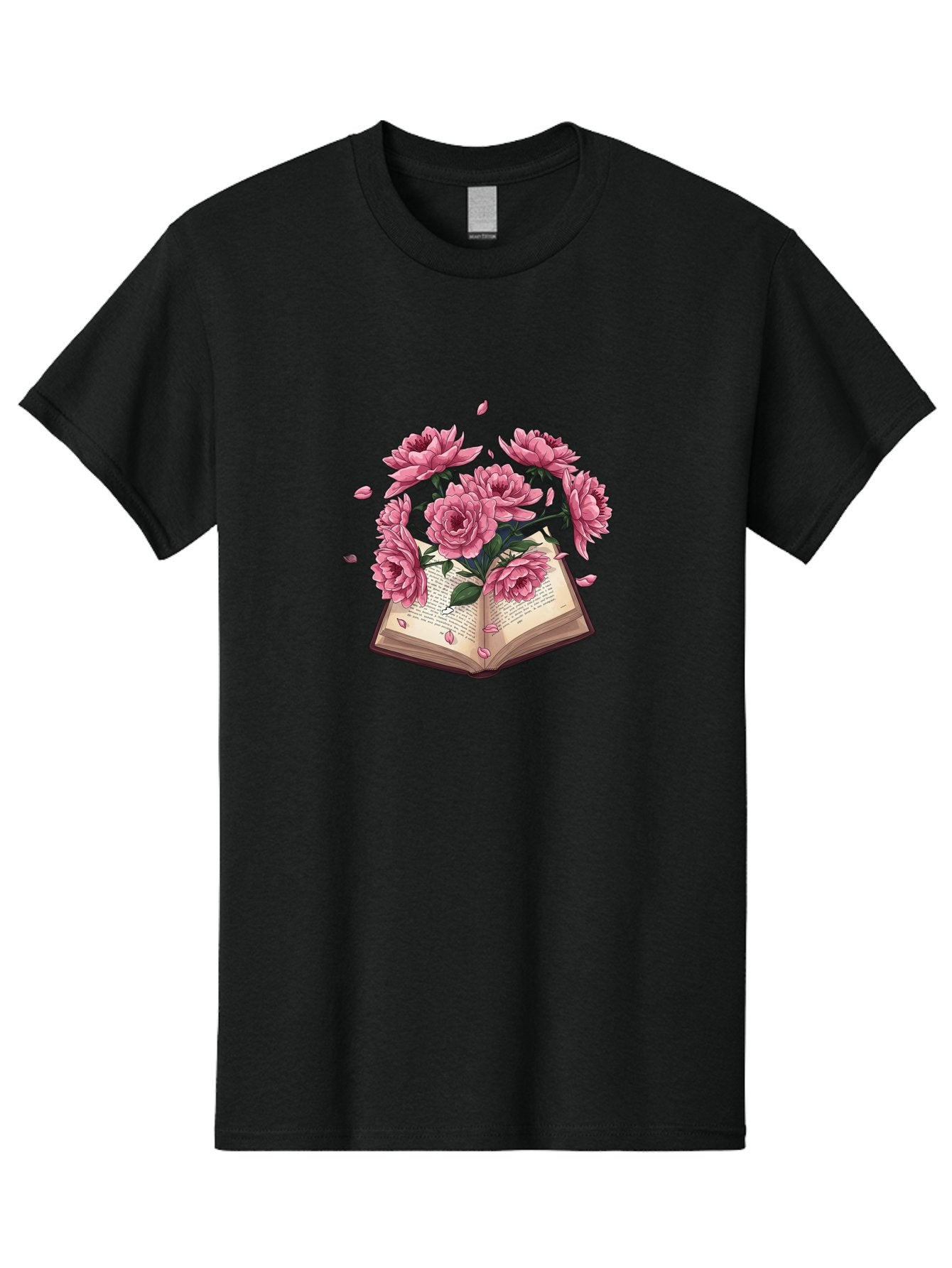 Book-With-Pink-Roses Men'S Graphic Tee, 100% Cotton, Comfortable Casual Summer Wear, Machine Washable, Vintage Camera, Old Camera, Antique Camera, Black Camera, Classic Photography, Photography Equipment, Nostalgic Device, Film Camera, Baj340