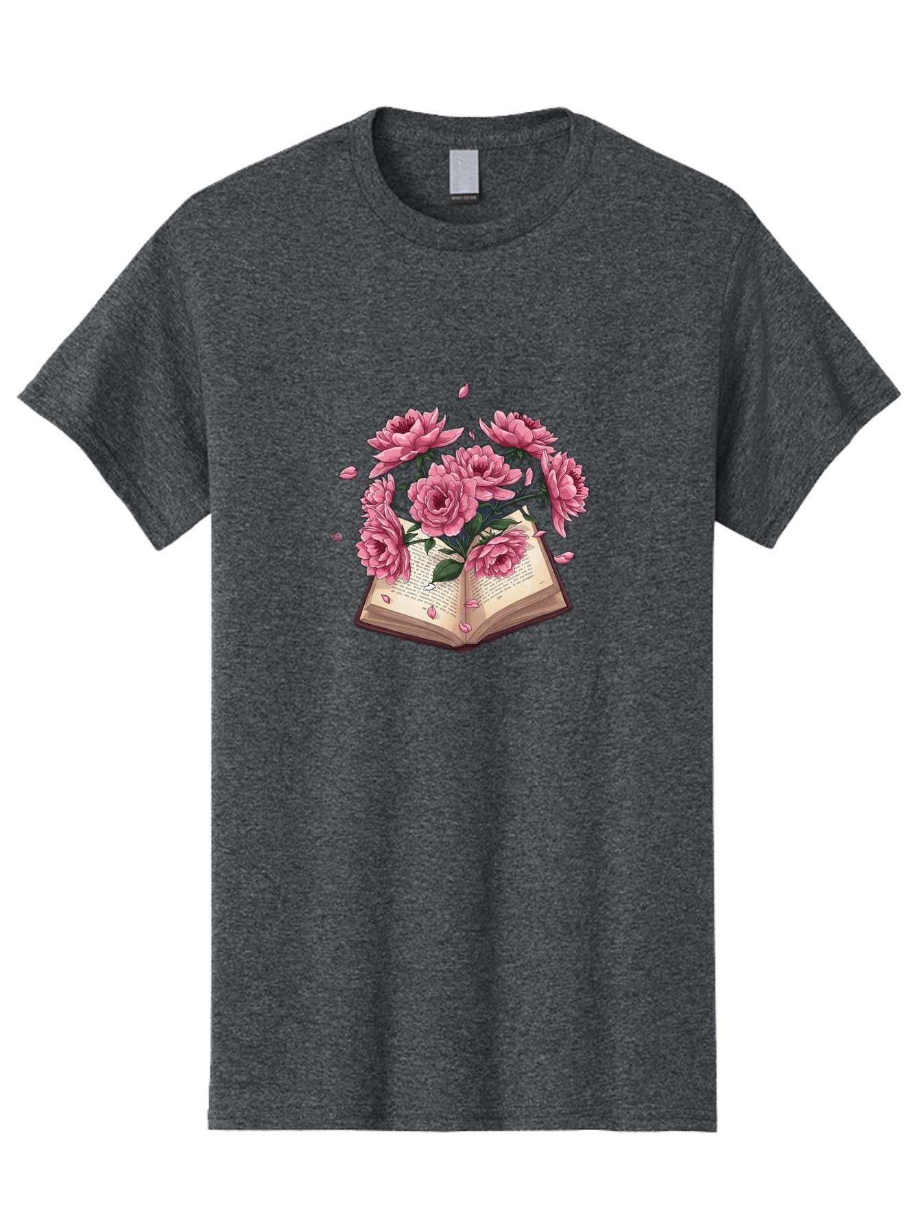 Book-With-Pink-Roses Men'S Graphic Tee, 100% Cotton, Comfortable Casual Summer Wear, Machine Washable, Vintage Camera, Old Camera, Antique Camera, Black Camera, Classic Photography, Photography Equipment, Nostalgic Device, Film Camera, Baj340 3