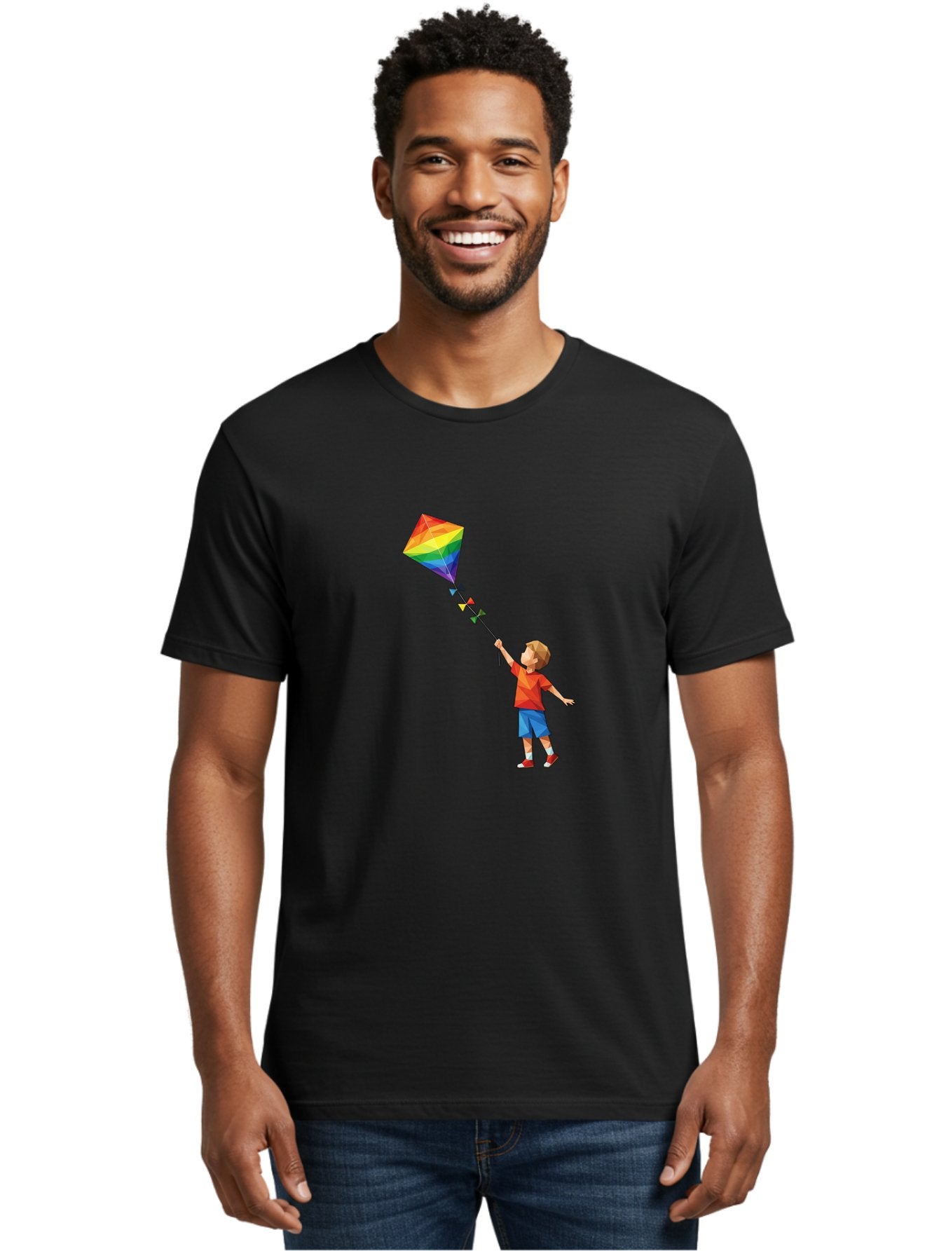 Boy-Flying-Kite Men'S Graphic Tee, 100% Cotton, Comfortable Casual Summer Wear, Machine Washable, Vintage Camera, Old Camera, Antique Camera, Black Camera, Classic Photography, Photography Equipment, Nostalgic Device, Film Camera, Camera Art Baj342 27