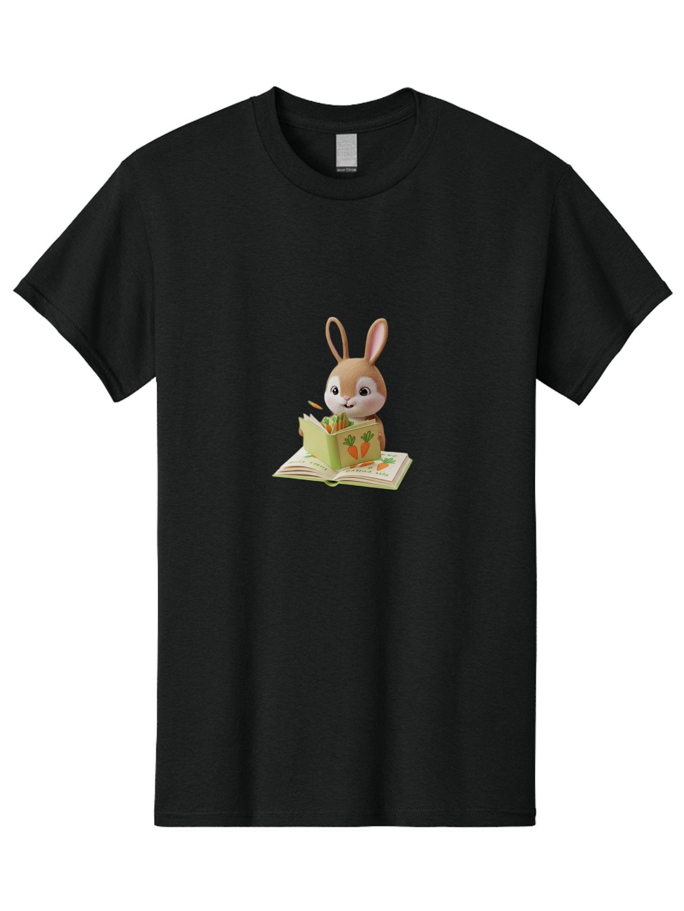 Bunny-Reading-Carrot-Book Men'S Graphic Tee, 100% Cotton, Comfortable Casual Summer Wear, Machine Washable, Vintage Camera, Old Camera, Antique Camera, Black Camera, Classic Photography, Photography Equipment, Nostalgic Device, Film Camera, Baj348 3