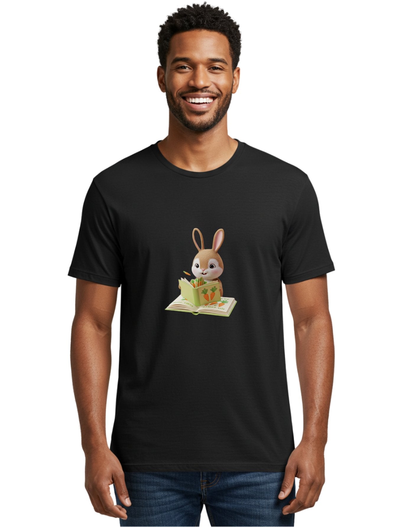 Bunny-Reading-Carrot-Book Men'S Graphic Tee, 100% Cotton, Comfortable Casual Summer Wear, Machine Washable, Vintage Camera, Old Camera, Antique Camera, Black Camera, Classic Photography, Photography Equipment, Nostalgic Device, Film Camera, Baj348 22