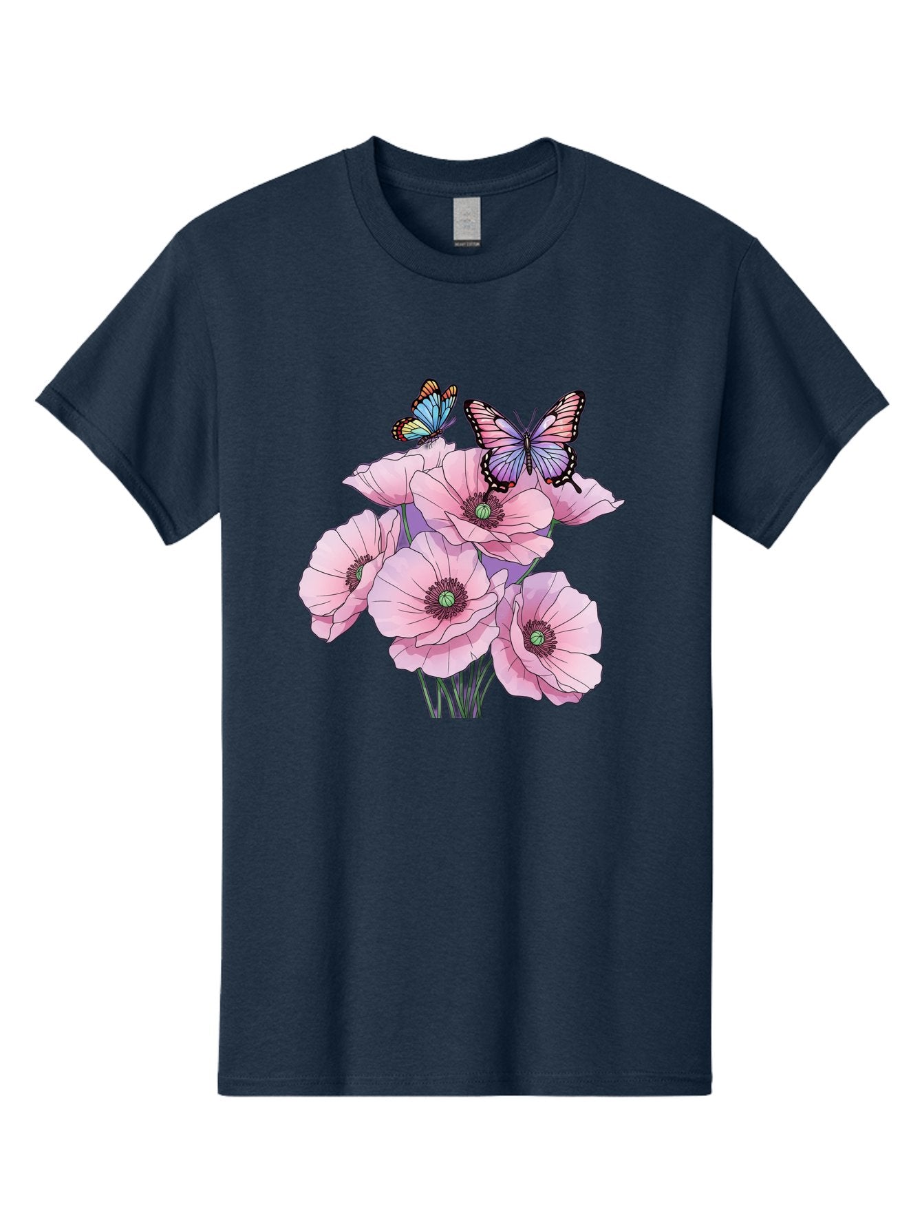 Butterflies-And-Poppies Men'S Graphic Tee, 100% Cotton, Comfortable Casual Summer Wear, Machine Washable, Vintage Camera, Old Camera, Antique Camera, Black Camera, Classic Photography, Photography Equipment, Nostalgic Device, Film Camera, Baj351 5