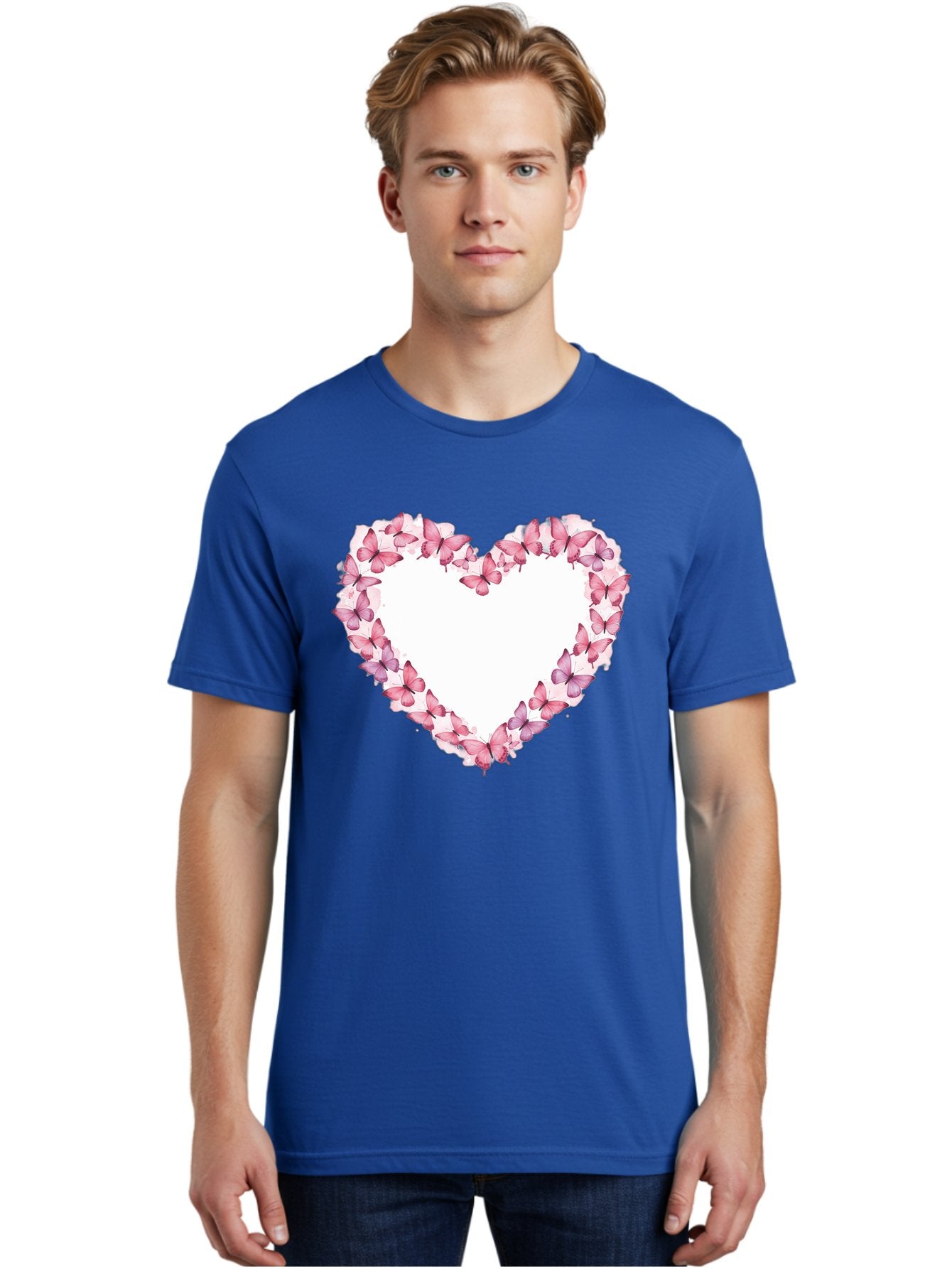 Butterflies-Heart Men'S Graphic Tee, 100% Cotton, Comfortable Casual Summer Wear, Machine Washable, Vintage Camera, Old Camera, Antique Camera, Black Camera, Classic Photography, Photography Equipment, Nostalgic Device, Film Camera, Camera Art Baj354 20