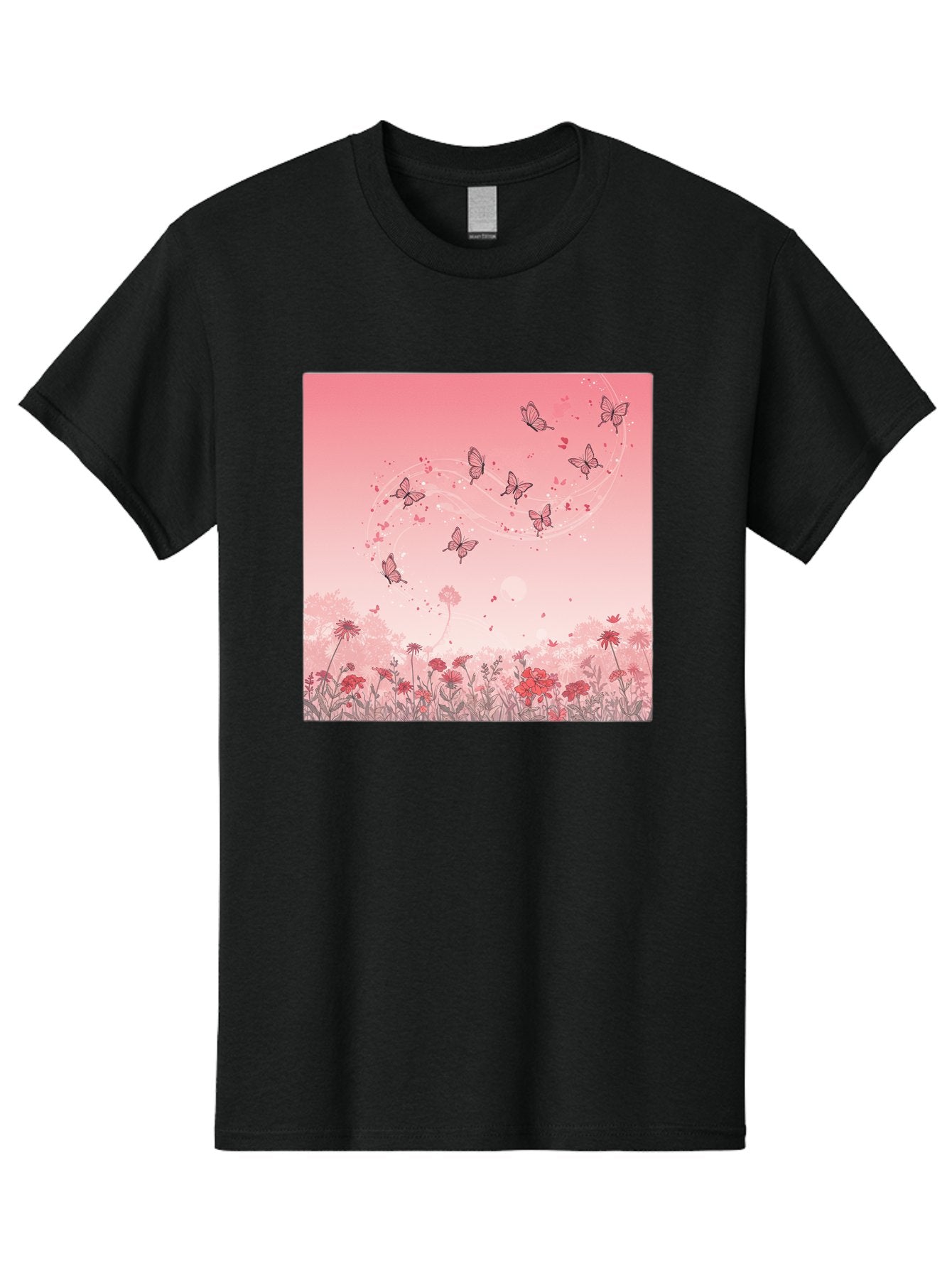 Butterflies-In-Flowers Men'S Graphic Tee, 100% Cotton, Comfortable Casual Summer Wear, Machine Washable, Vintage Camera, Old Camera, Antique Camera, Black Camera, Classic Photography, Photography Equipment, Nostalgic Device, Film Camera, Baj355 15