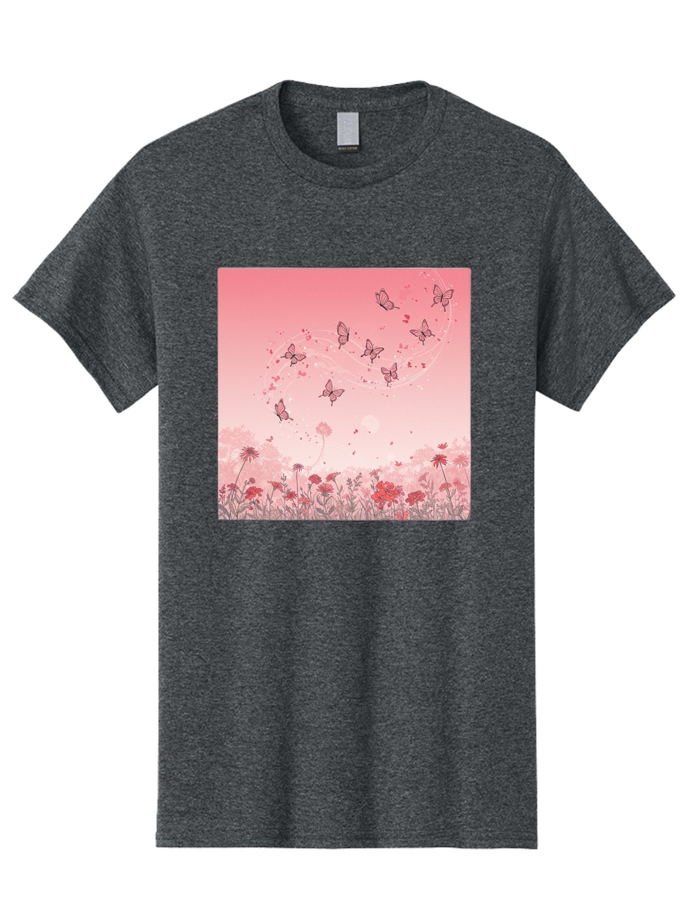 Butterflies-In-Flowers Men'S Graphic Tee, 100% Cotton, Comfortable Casual Summer Wear, Machine Washable, Vintage Camera, Old Camera, Antique Camera, Black Camera, Classic Photography, Photography Equipment, Nostalgic Device, Film Camera, Baj355 9