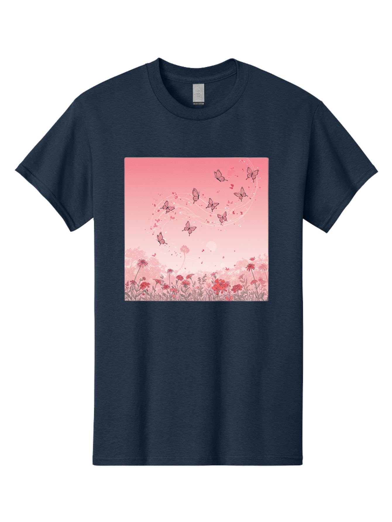 Butterflies-In-Flowers Men'S Graphic Tee, 100% Cotton, Comfortable Casual Summer Wear, Machine Washable, Vintage Camera, Old Camera, Antique Camera, Black Camera, Classic Photography, Photography Equipment, Nostalgic Device, Film Camera, Baj355