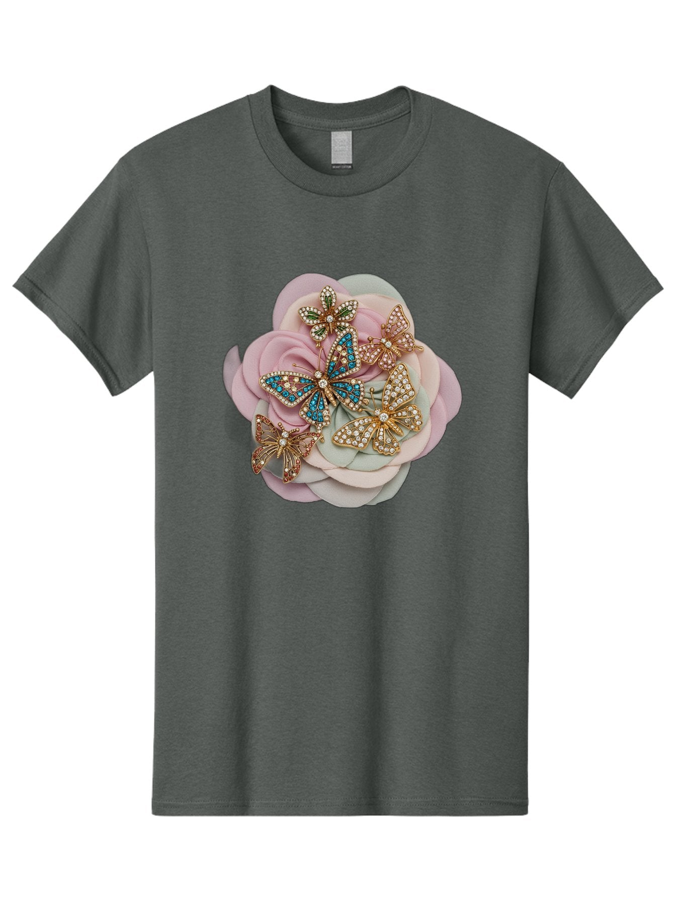 Butterfly-Brooch Men'S Graphic Tee, 100% Cotton, Comfortable Casual Summer Wear, Machine Washable, Vintage Camera, Old Camera, Antique Camera, Black Camera, Classic Photography, Photography Equipment, Nostalgic Device, Film Camera, Camera Art Baj356 3