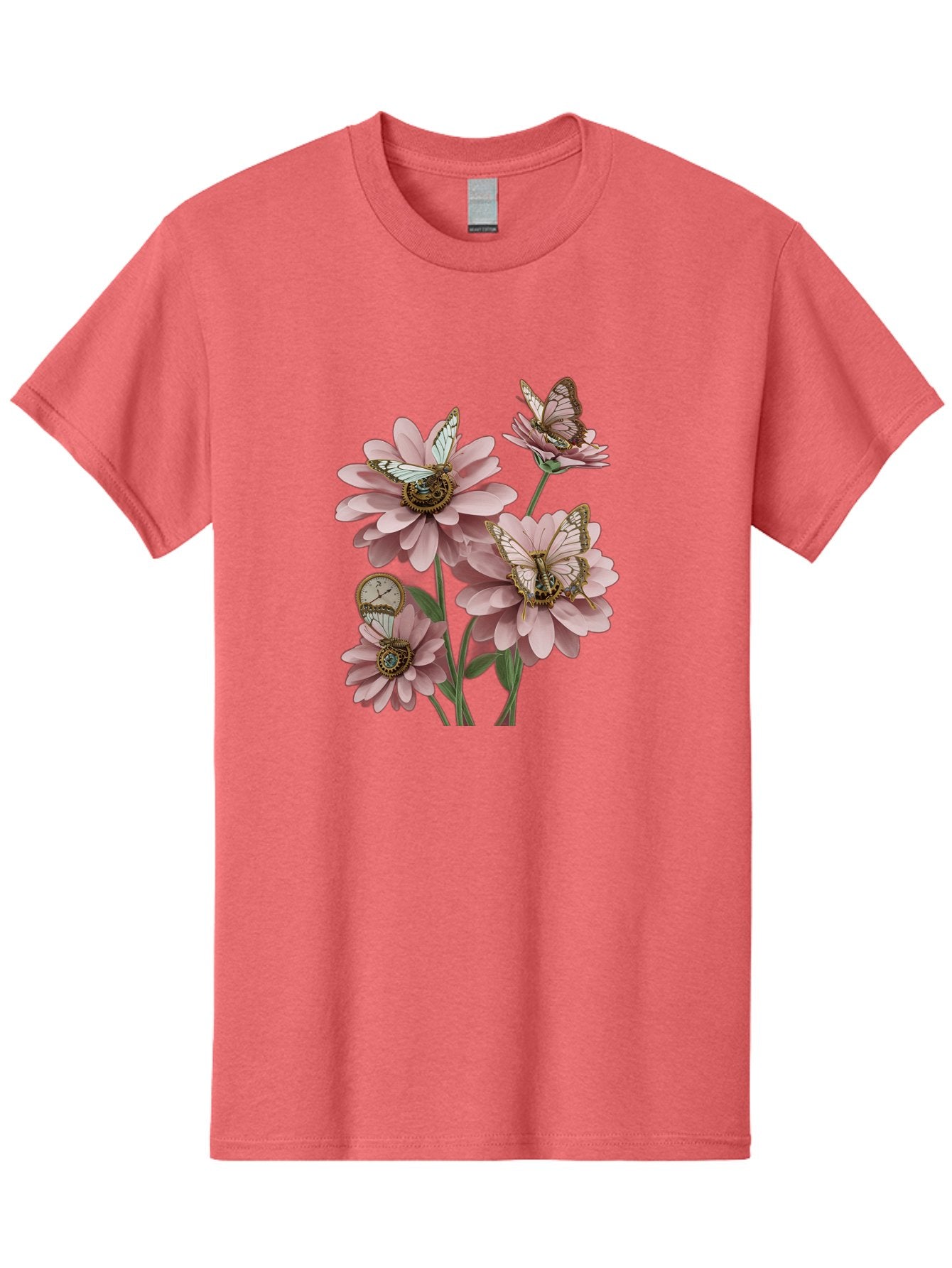 Butterfly-Flowers Men'S Graphic Tee, 100% Cotton, Comfortable Casual Summer Wear, Machine Washable, Vintage Camera, Old Camera, Antique Camera, Black Camera, Classic Photography, Photography Equipment, Nostalgic Device, Film Camera, Camera Art Baj358 14