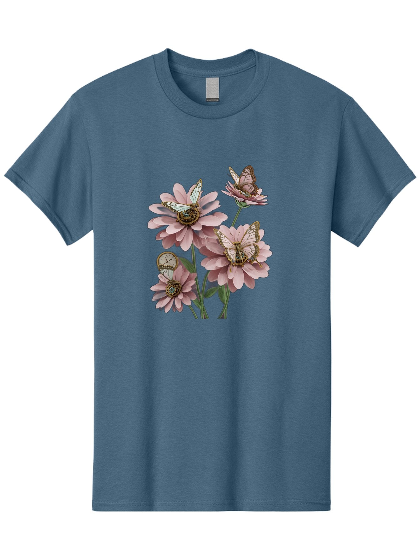 Butterfly-Flowers Men'S Graphic Tee, 100% Cotton, Comfortable Casual Summer Wear, Machine Washable, Vintage Camera, Old Camera, Antique Camera, Black Camera, Classic Photography, Photography Equipment, Nostalgic Device, Film Camera, Camera Art Baj358 12