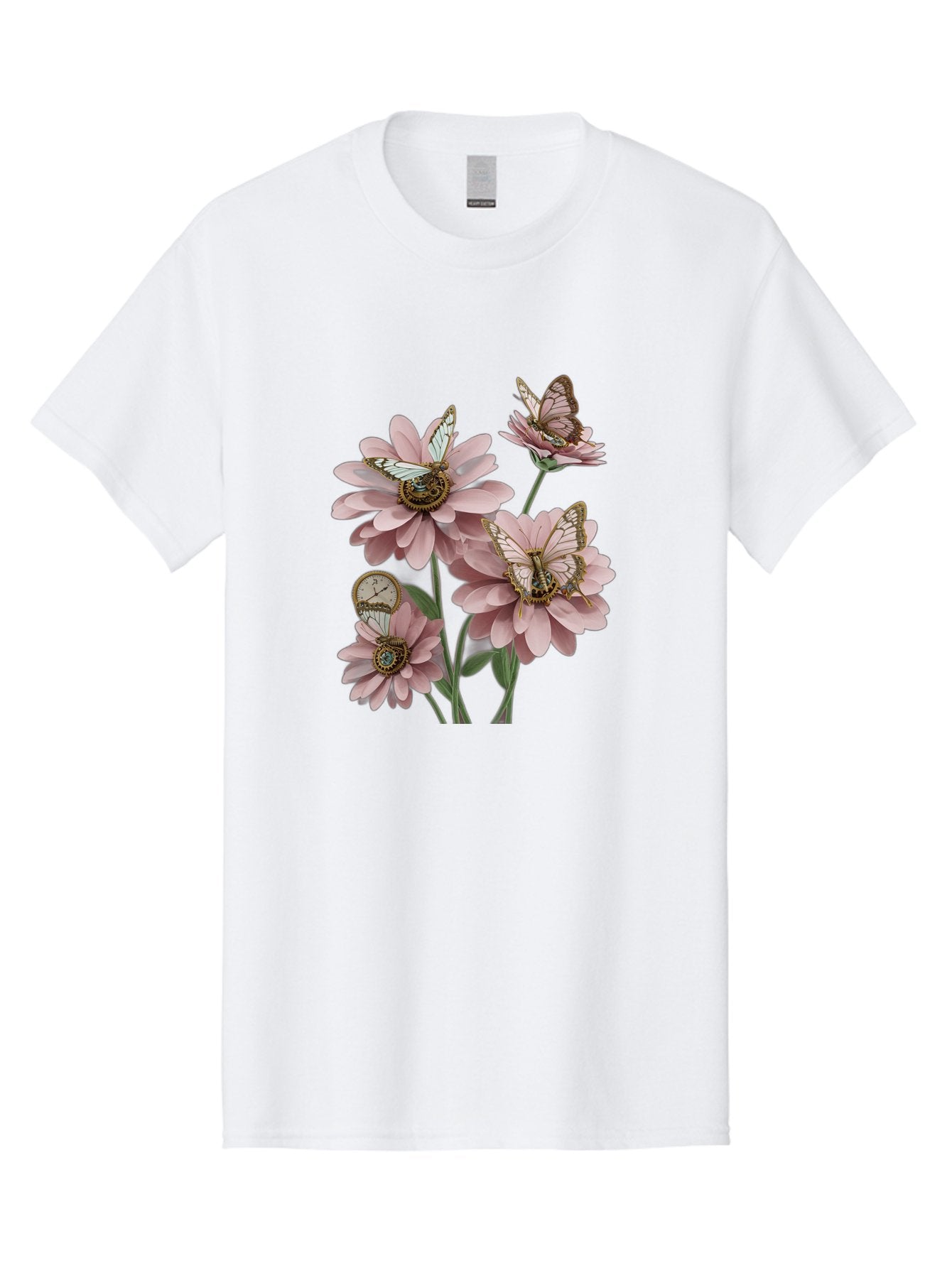 Butterfly-Flowers Men'S Graphic Tee, 100% Cotton, Comfortable Casual Summer Wear, Machine Washable, Vintage Camera, Old Camera, Antique Camera, Black Camera, Classic Photography, Photography Equipment, Nostalgic Device, Film Camera, Camera Art Baj358 5