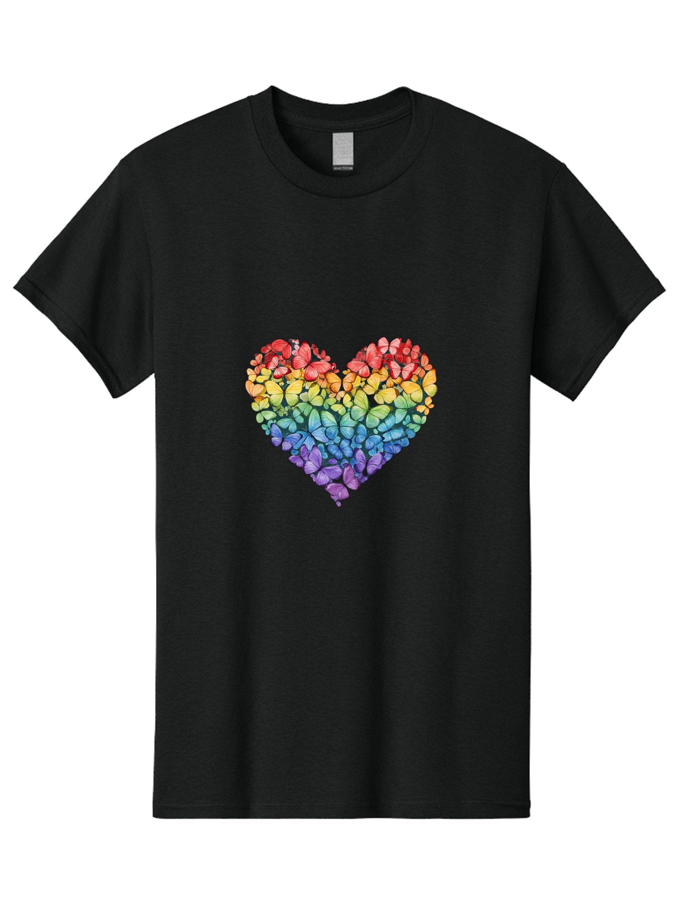 Butterfly-Heart-3 Men'S Graphic Tee, 100% Cotton, Comfortable Casual Summer Wear, Machine Washable, Vintage Camera, Old Camera, Antique Camera, Black Camera, Classic Photography, Photography Equipment, Nostalgic Device, Film Camera, Camera Art Baj362 6