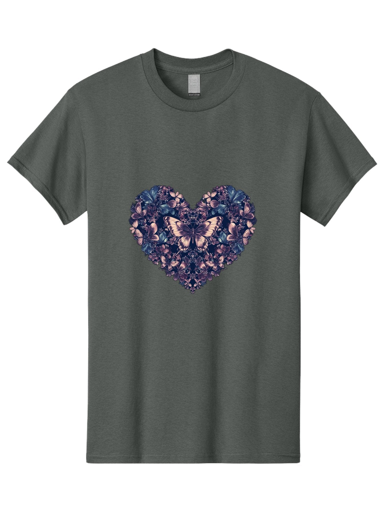Butterfly-Heart-4 Men'S Graphic Tee, 100% Cotton, Comfortable Casual Summer Wear, Machine Washable, Vintage Camera, Old Camera, Antique Camera, Black Camera, Classic Photography, Photography Equipment, Nostalgic Device, Film Camera, Camera Art Baj363 12