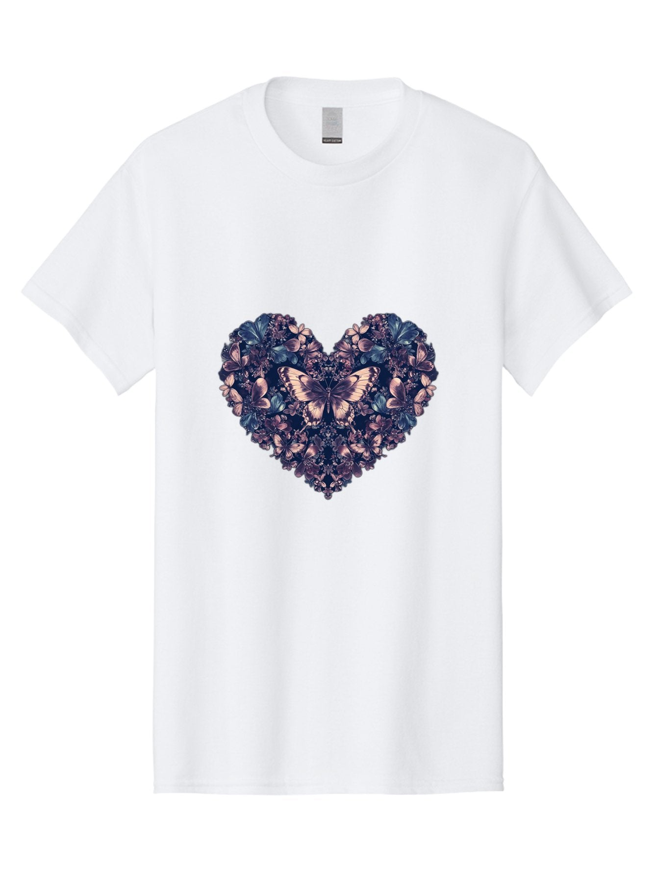 Butterfly-Heart-4 Men'S Graphic Tee, 100% Cotton, Comfortable Casual Summer Wear, Machine Washable, Vintage Camera, Old Camera, Antique Camera, Black Camera, Classic Photography, Photography Equipment, Nostalgic Device, Film Camera, Camera Art Baj363