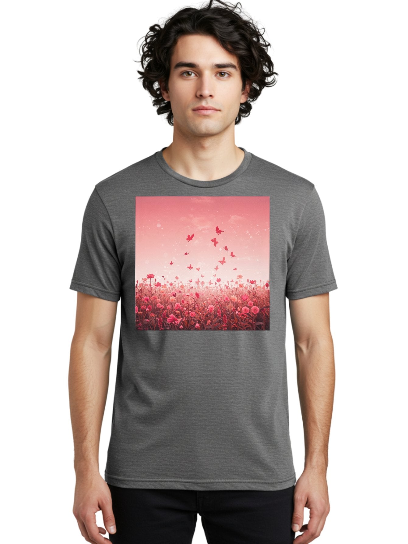 Butterfly-Meadow Men'S Graphic Tee, 100% Cotton, Comfortable Casual Summer Wear, Machine Washable, Vintage Camera, Old Camera, Antique Camera, Black Camera, Classic Photography, Photography Equipment, Nostalgic Device, Film Camera, Camera Art Baj365 30