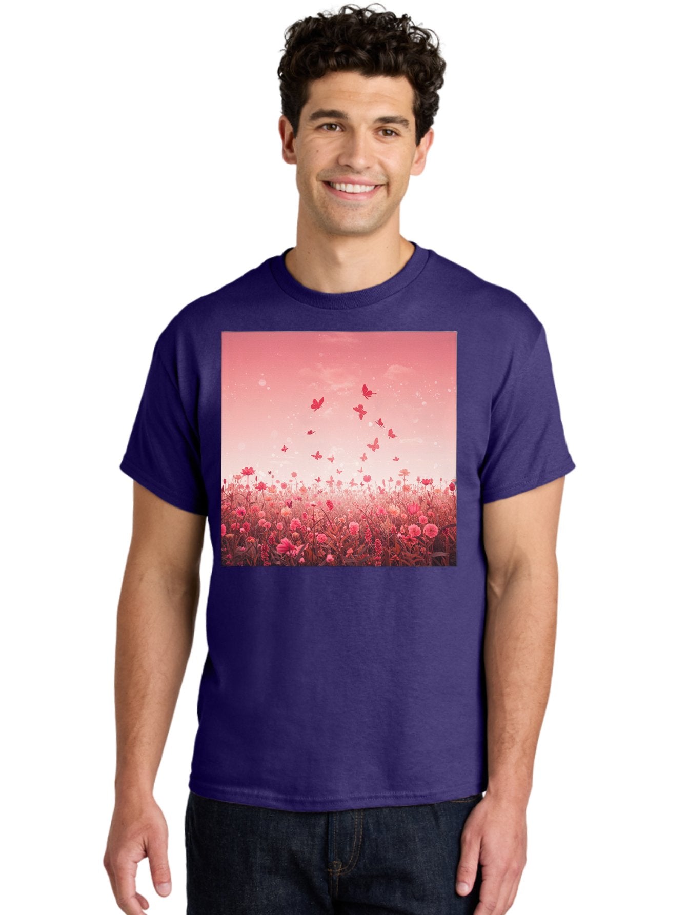 Butterfly-Meadow Men'S Graphic Tee, 100% Cotton, Comfortable Casual Summer Wear, Machine Washable, Vintage Camera, Old Camera, Antique Camera, Black Camera, Classic Photography, Photography Equipment, Nostalgic Device, Film Camera, Camera Art Baj365 27