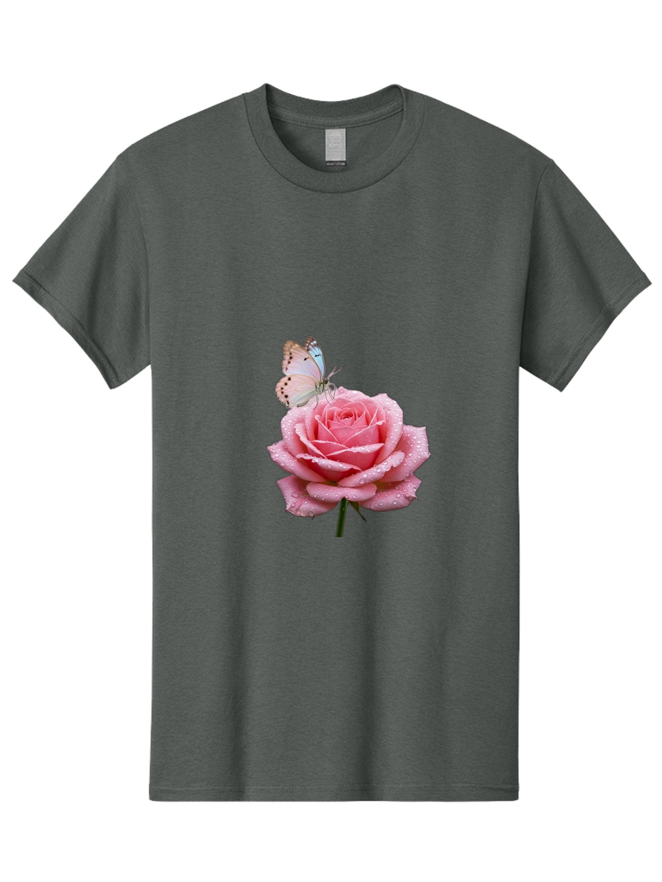 Butterfly-On-Rose Men'S Graphic Tee, 100% Cotton, Comfortable Casual Summer Wear, Machine Washable, Vintage Camera, Old Camera, Antique Camera, Black Camera, Classic Photography, Photography Equipment, Nostalgic Device, Film Camera, Camera Art Baj367 8