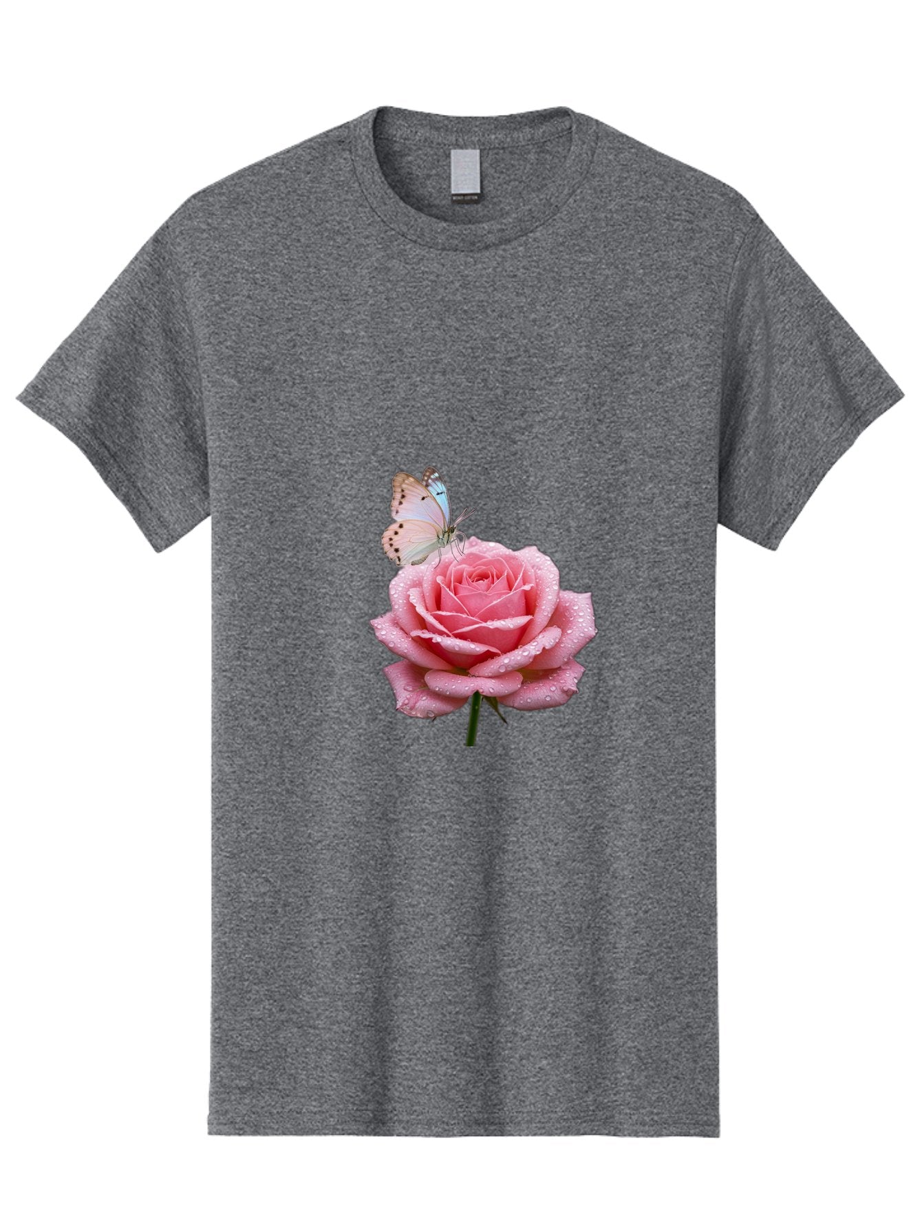 Butterfly-On-Rose Men'S Graphic Tee, 100% Cotton, Comfortable Casual Summer Wear, Machine Washable, Vintage Camera, Old Camera, Antique Camera, Black Camera, Classic Photography, Photography Equipment, Nostalgic Device, Film Camera, Camera Art Baj367 15