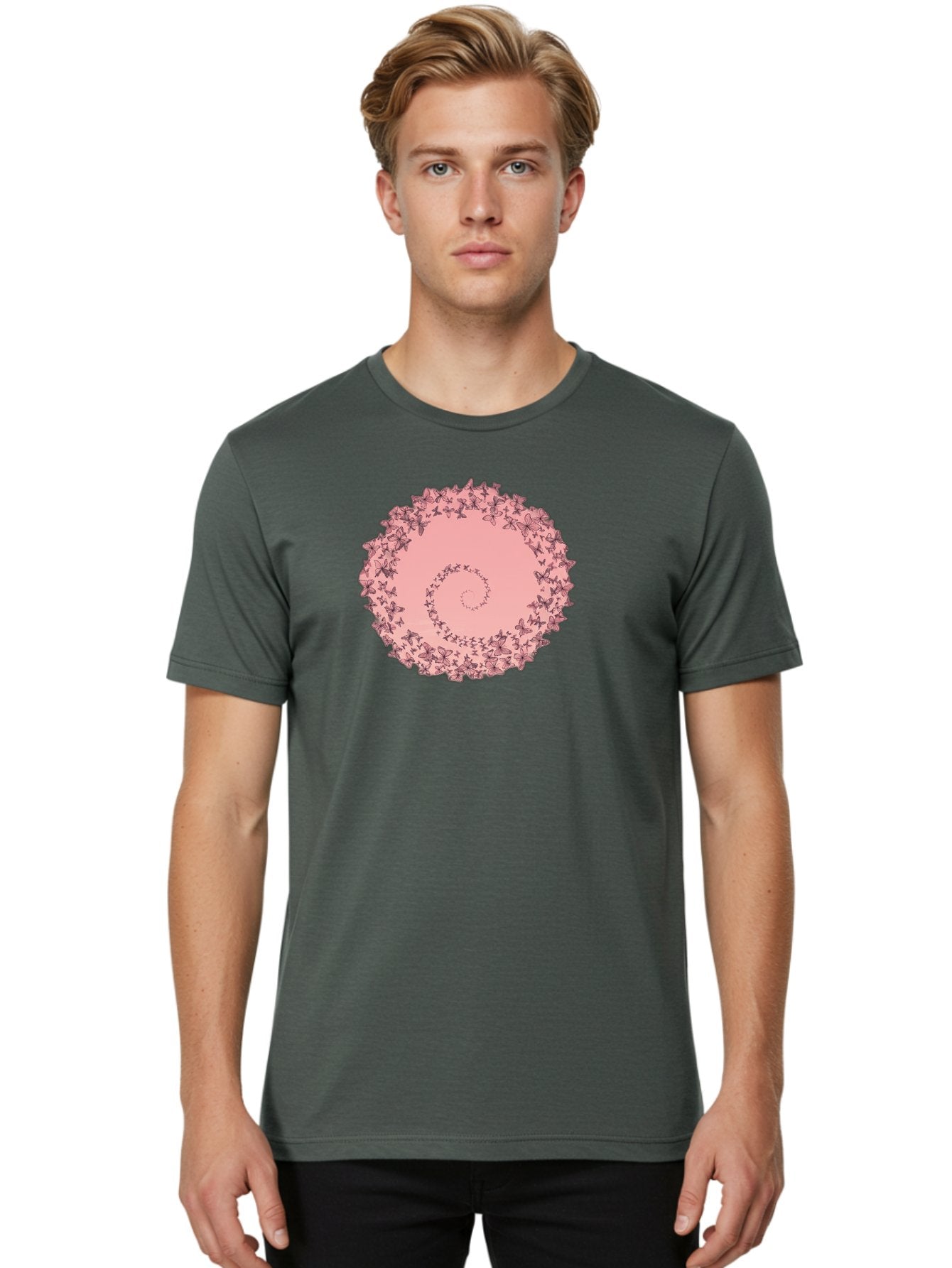 Butterfly-Spiral Men'S Graphic Tee, 100% Cotton, Comfortable Casual Summer Wear, Machine Washable, Vintage Camera, Old Camera, Antique Camera, Black Camera, Classic Photography, Photography Equipment, Nostalgic Device, Film Camera, Camera Art Baj368 29