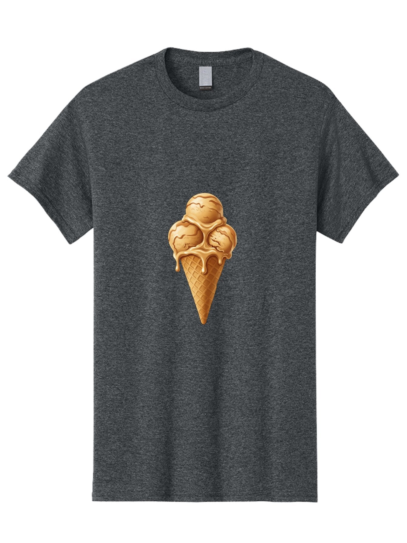 Caramel-Ice-Cream-Cone-1 Men'S Graphic Tee, 100% Cotton, Comfortable Casual Summer Wear, Machine Washable, Vintage Camera, Old Camera, Antique Camera, Black Camera, Classic Photography, Photography Equipment, Nostalgic Device, Film Camera, Baj377 8