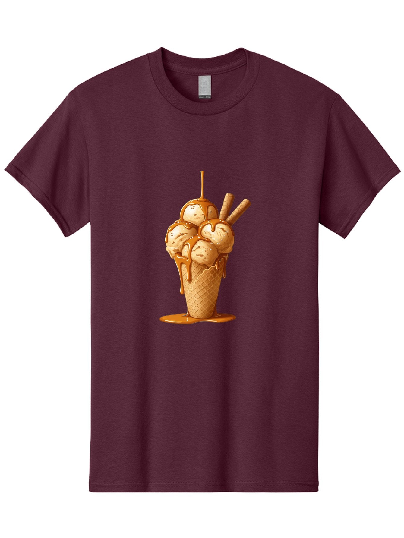 Caramel-Ice-Cream-Cone Men'S Graphic Tee, 100% Cotton, Comfortable Casual Summer Wear, Machine Washable, Vintage Camera, Old Camera, Antique Camera, Black Camera, Classic Photography, Photography Equipment, Nostalgic Device, Film Camera, Baj378 7