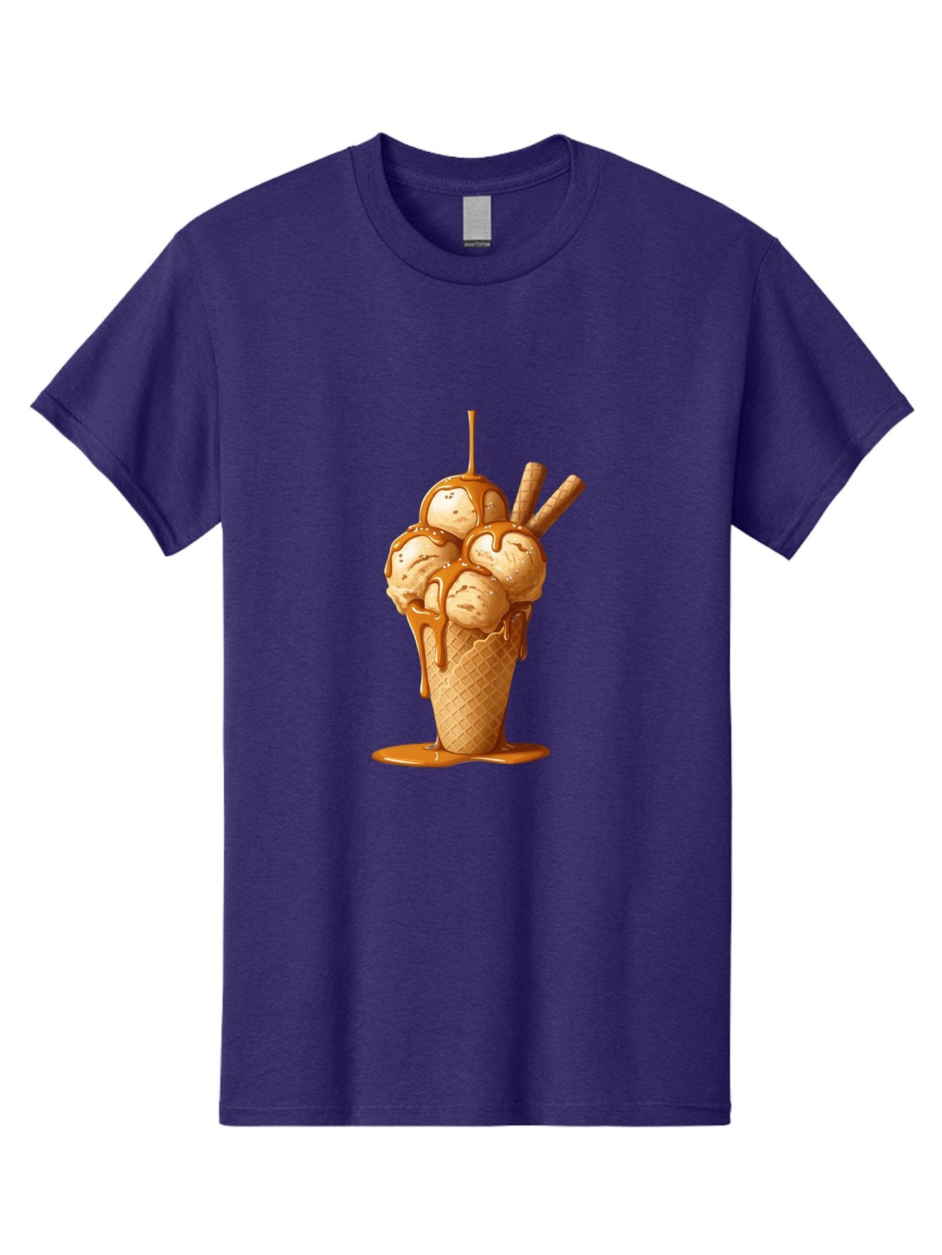 Caramel-Ice-Cream-Cone Men'S Graphic Tee, 100% Cotton, Comfortable Casual Summer Wear, Machine Washable, Vintage Camera, Old Camera, Antique Camera, Black Camera, Classic Photography, Photography Equipment, Nostalgic Device, Film Camera, Baj378