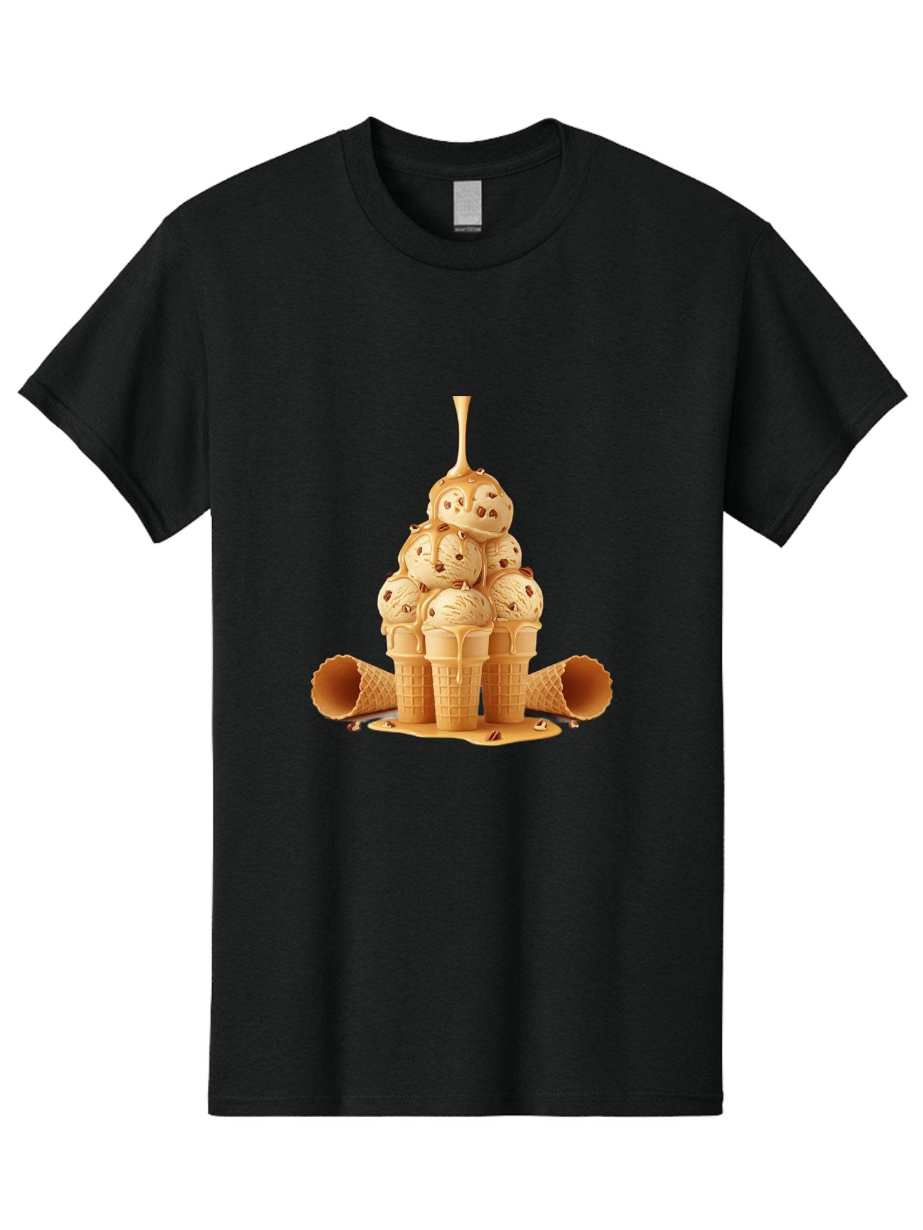 Caramel-Ice-Cream-Cones Men'S Graphic Tee, 100% Cotton, Comfortable Casual Summer Wear, Machine Washable, Vintage Camera, Old Camera, Antique Camera, Black Camera, Classic Photography, Photography Equipment, Nostalgic Device, Film Camera, Baj379 8
