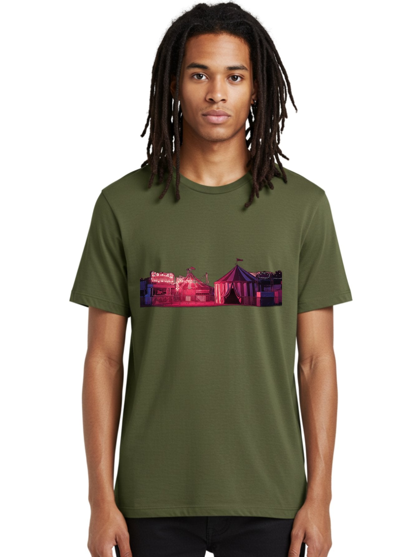 Carnival-Scene-2 Men'S Graphic Tee, 100% Cotton, Comfortable Casual Summer Wear, Machine Washable, Vintage Camera, Old Camera, Antique Camera, Black Camera, Classic Photography, Photography Equipment, Nostalgic Device, Film Camera, Camera Art Baj381 27