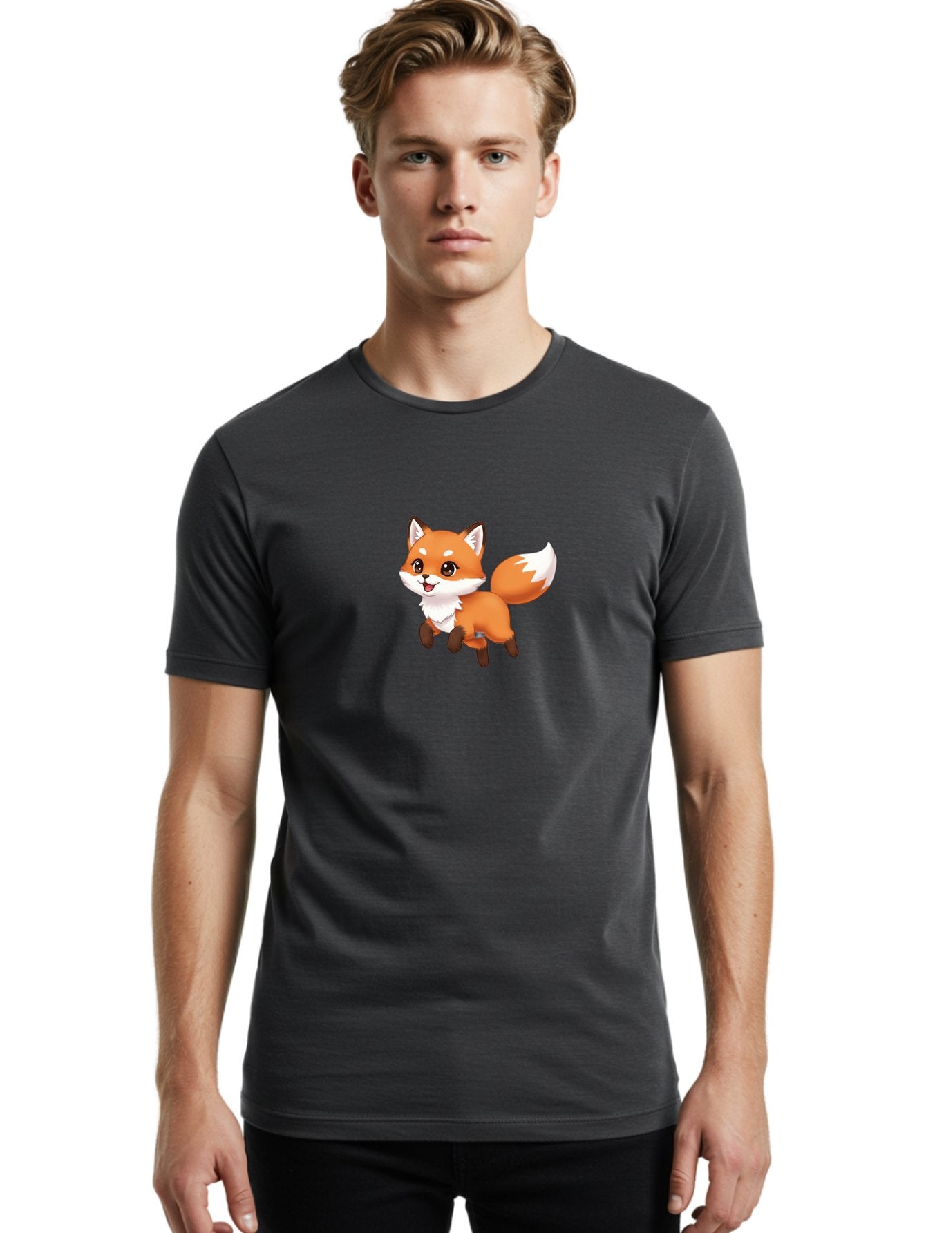 Cartoon-Fox Men'S Graphic Tee, 100% Cotton, Comfortable Casual Summer Wear, Machine Washable, Vintage Camera, Old Camera, Antique Camera, Black Camera, Classic Photography, Photography Equipment, Nostalgic Device, Film Camera, Camera Art Baj386 23