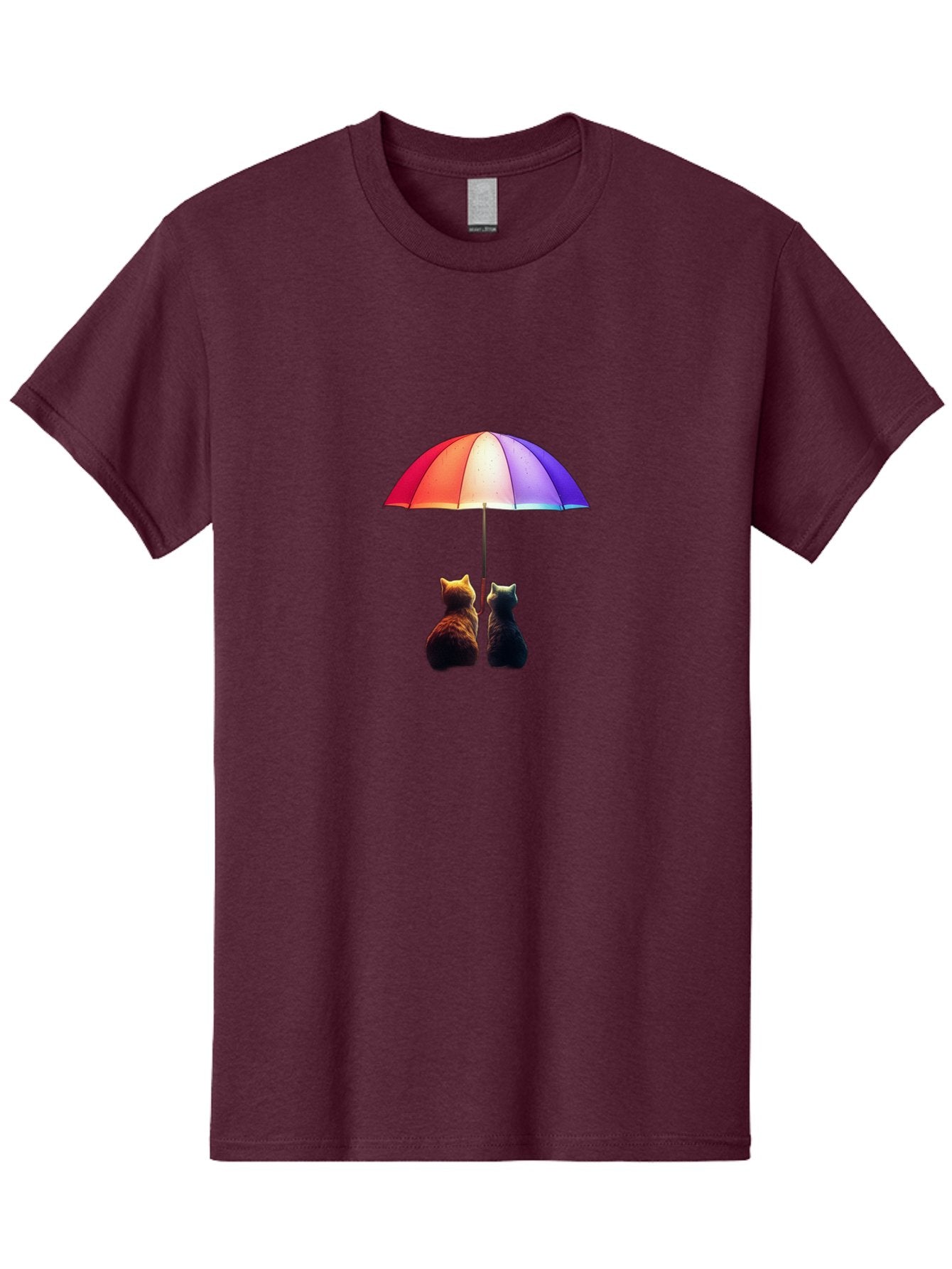 Cats-Under-Umbrella-1 Men'S Graphic Tee, 100% Cotton, Comfortable Casual Summer Wear, Machine Washable, Vintage Camera, Old Camera, Antique Camera, Black Camera, Classic Photography, Photography Equipment, Nostalgic Device, Film Camera, Baj390 13