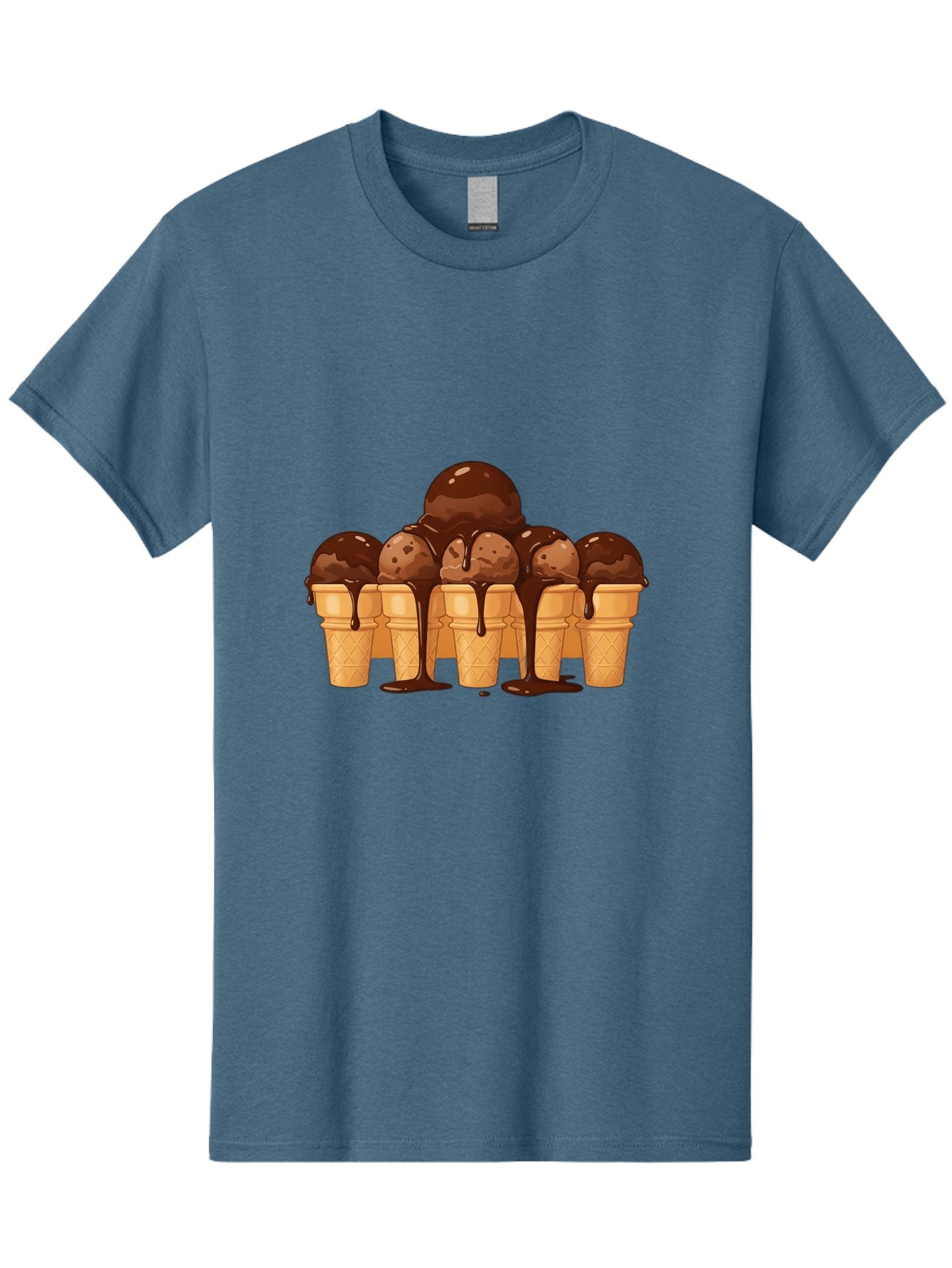 Chocolate-Ice-Cream-Cones-1 Men'S Graphic Tee, 100% Cotton, Comfortable Casual Summer Wear, Machine Washable, Vintage Camera, Old Camera, Antique Camera, Black Camera, Classic Photography, Photography Equipment, Nostalgic Device, Film Camera, Baj393 13