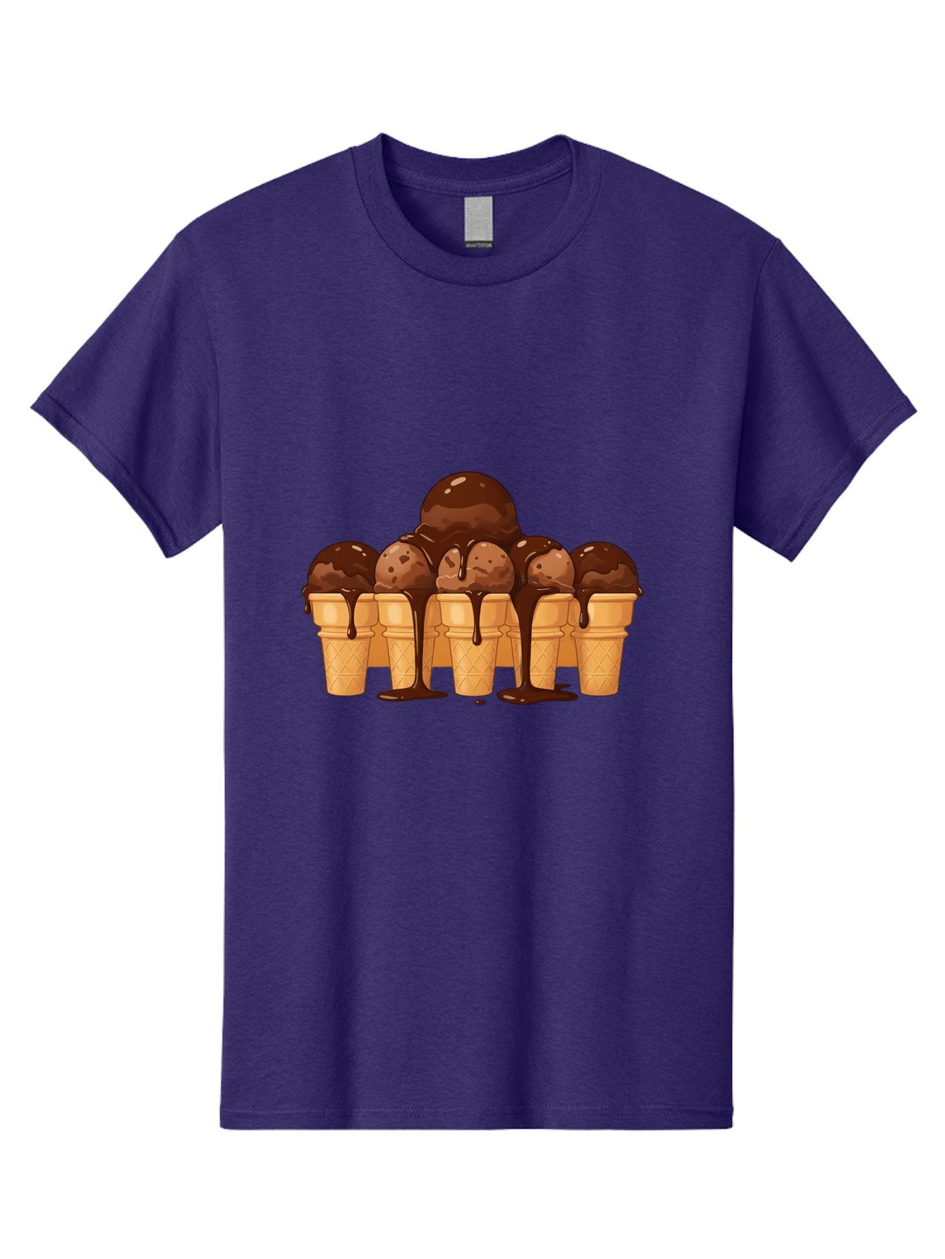 Chocolate-Ice-Cream-Cones-1 Men'S Graphic Tee, 100% Cotton, Comfortable Casual Summer Wear, Machine Washable, Vintage Camera, Old Camera, Antique Camera, Black Camera, Classic Photography, Photography Equipment, Nostalgic Device, Film Camera, Baj393 7