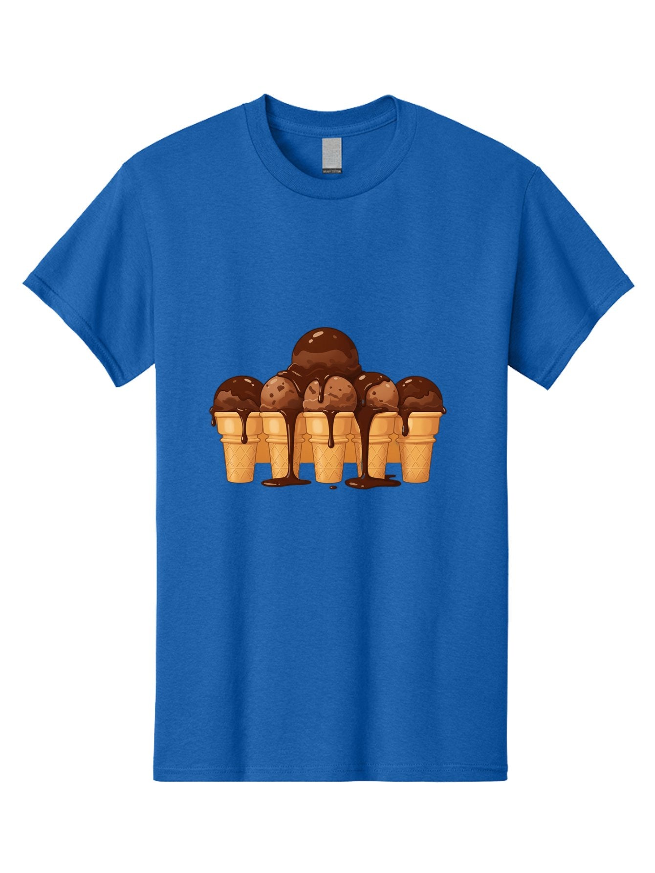Chocolate-Ice-Cream-Cones-1 Men'S Graphic Tee, 100% Cotton, Comfortable Casual Summer Wear, Machine Washable, Vintage Camera, Old Camera, Antique Camera, Black Camera, Classic Photography, Photography Equipment, Nostalgic Device, Film Camera, Baj393