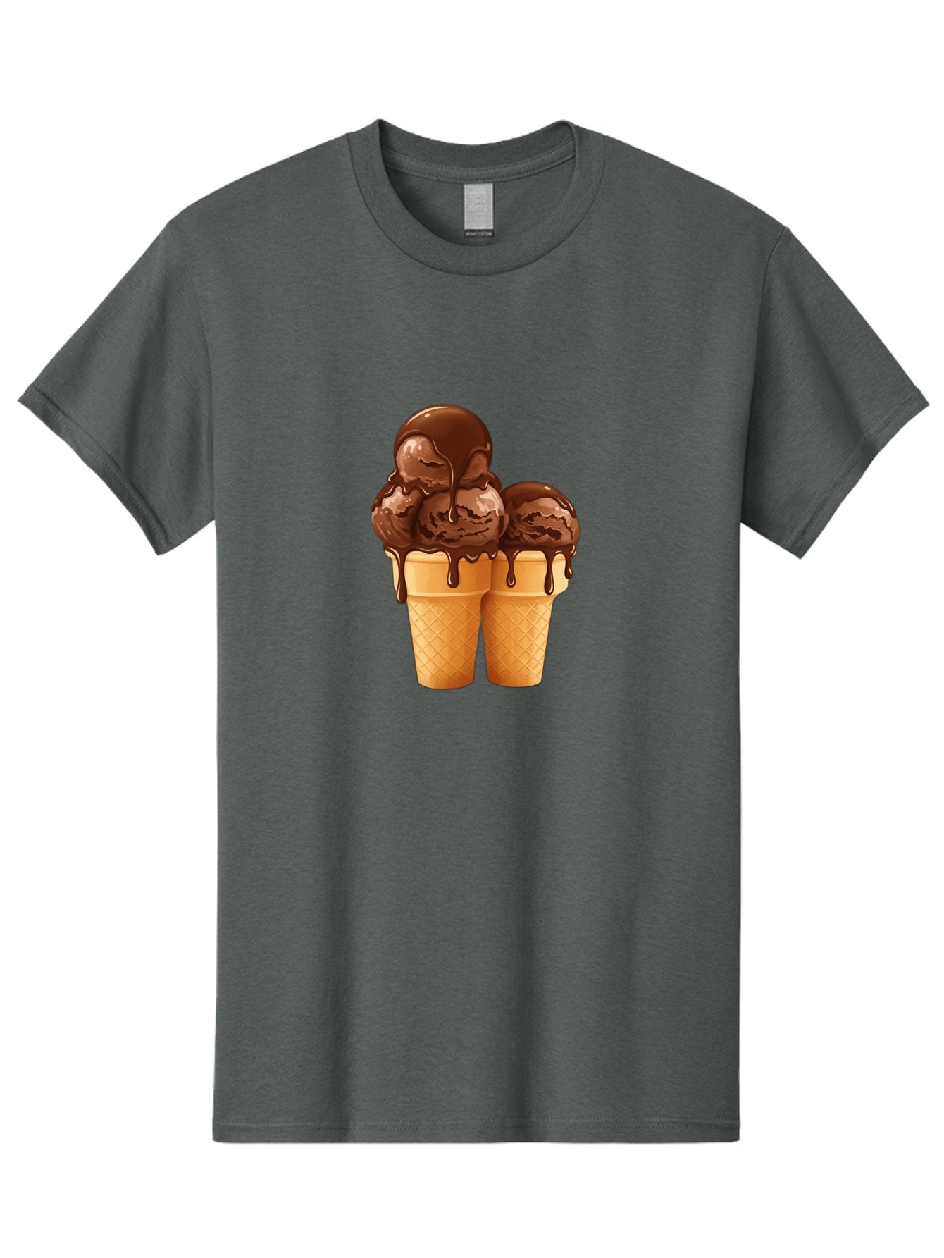 Chocolate-Ice-Cream-Cones Men'S Graphic Tee, 100% Cotton, Comfortable Casual Summer Wear, Machine Washable, Vintage Camera, Old Camera, Antique Camera, Black Camera, Classic Photography, Photography Equipment, Nostalgic Device, Film Camera, Baj394 5