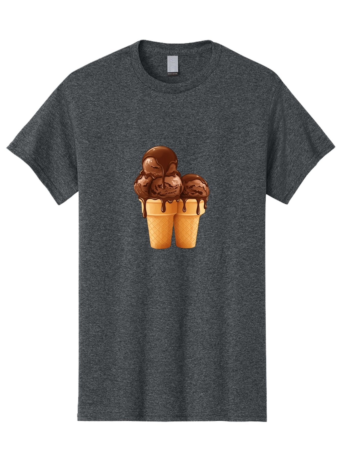 Chocolate-Ice-Cream-Cones Men'S Graphic Tee, 100% Cotton, Comfortable Casual Summer Wear, Machine Washable, Vintage Camera, Old Camera, Antique Camera, Black Camera, Classic Photography, Photography Equipment, Nostalgic Device, Film Camera, Baj394 10