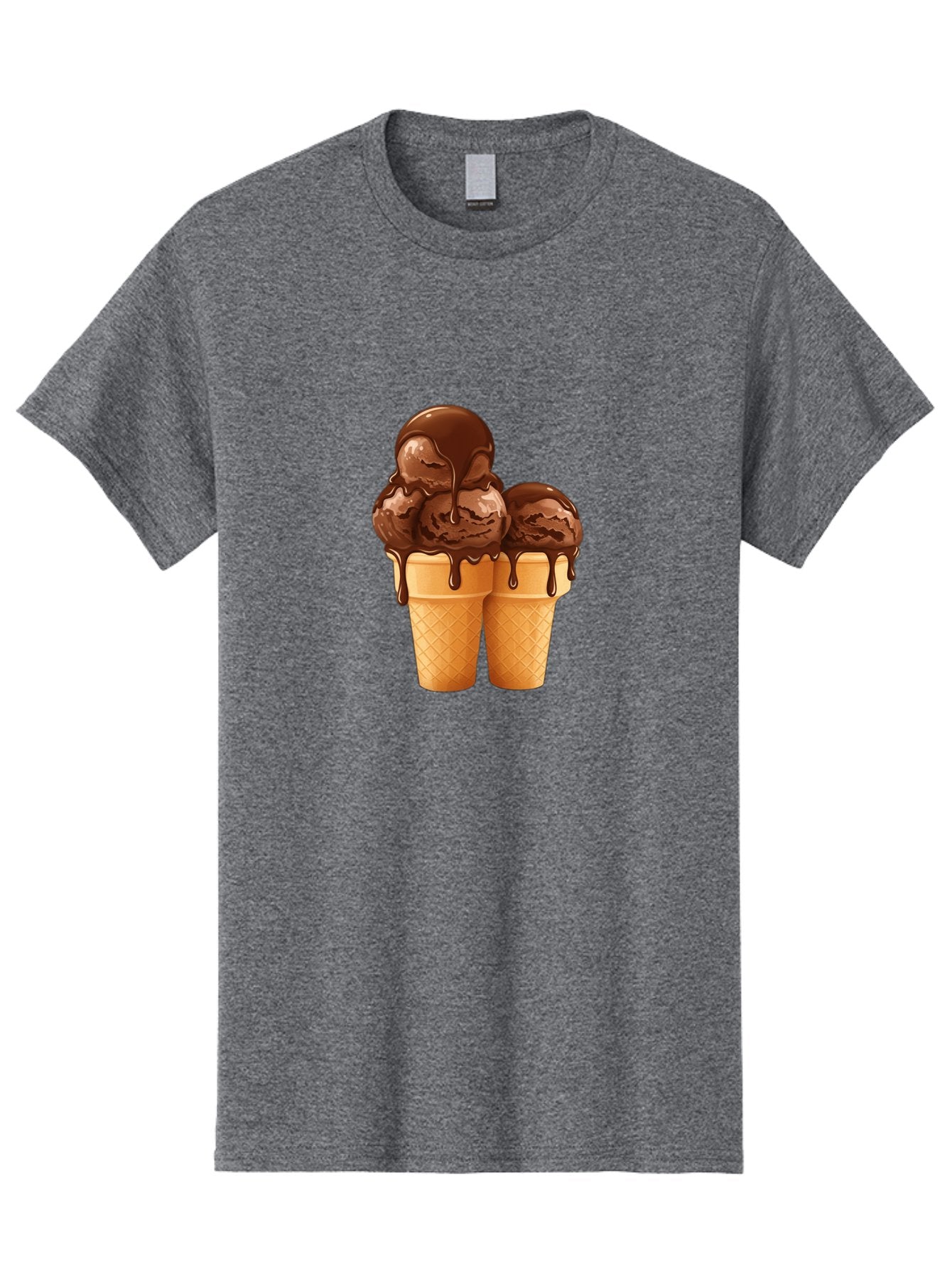 Chocolate-Ice-Cream-Cones Men'S Graphic Tee, 100% Cotton, Comfortable Casual Summer Wear, Machine Washable, Vintage Camera, Old Camera, Antique Camera, Black Camera, Classic Photography, Photography Equipment, Nostalgic Device, Film Camera, Baj394 3