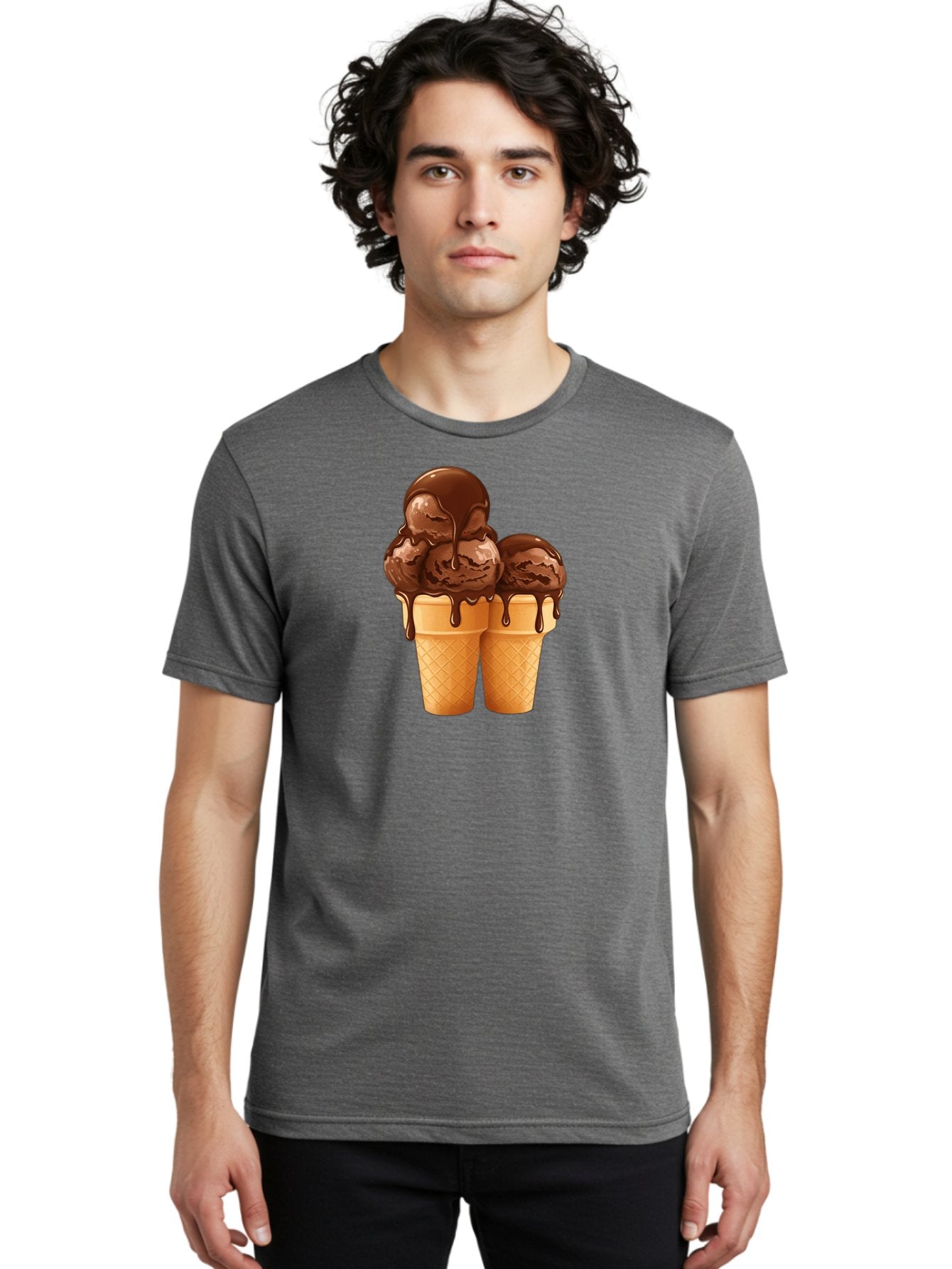 Chocolate-Ice-Cream-Cones Men'S Graphic Tee, 100% Cotton, Comfortable Casual Summer Wear, Machine Washable, Vintage Camera, Old Camera, Antique Camera, Black Camera, Classic Photography, Photography Equipment, Nostalgic Device, Film Camera, Baj394 22