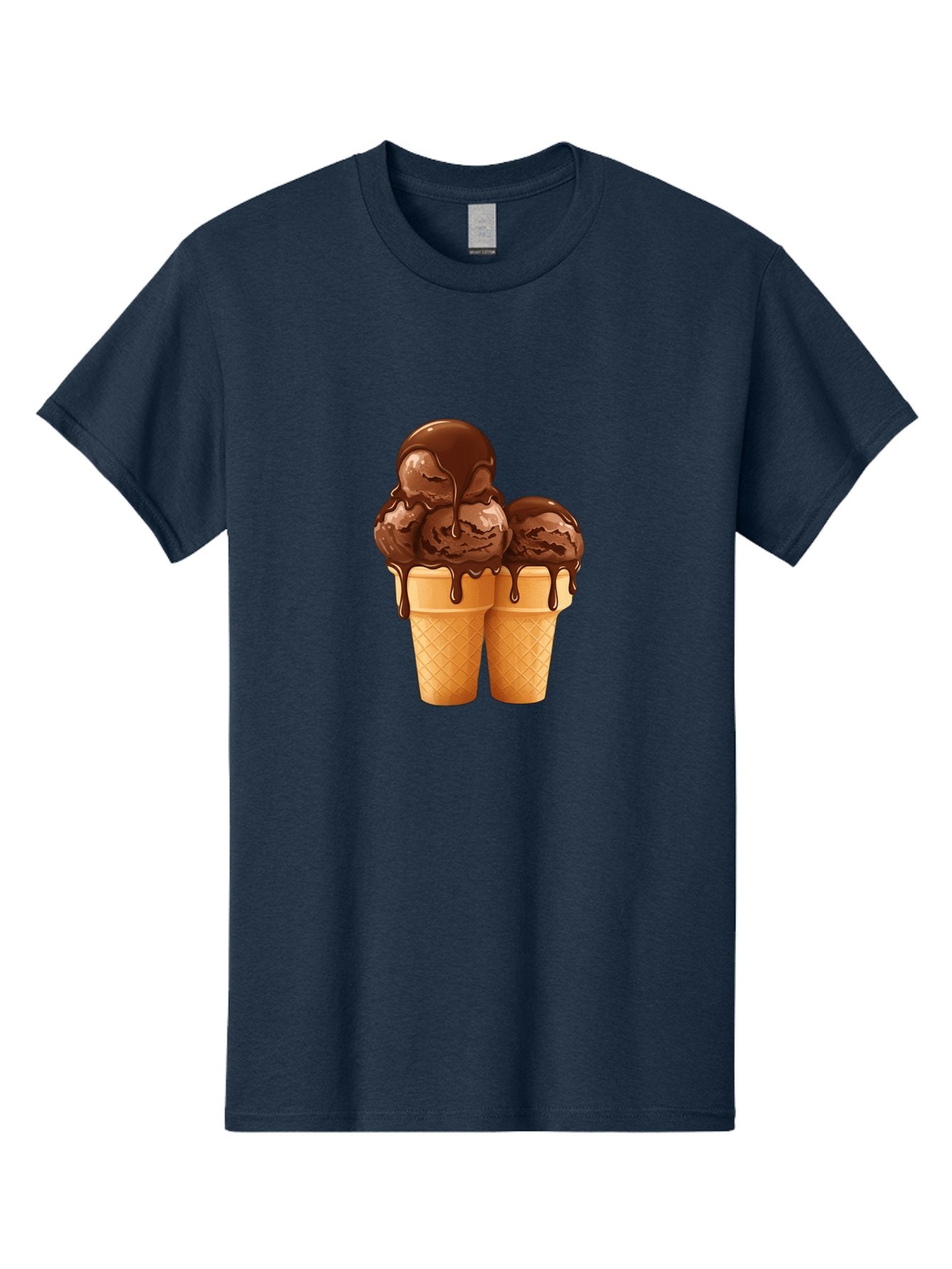Chocolate-Ice-Cream-Cones Men'S Graphic Tee, 100% Cotton, Comfortable Casual Summer Wear, Machine Washable, Vintage Camera, Old Camera, Antique Camera, Black Camera, Classic Photography, Photography Equipment, Nostalgic Device, Film Camera, Baj394 15