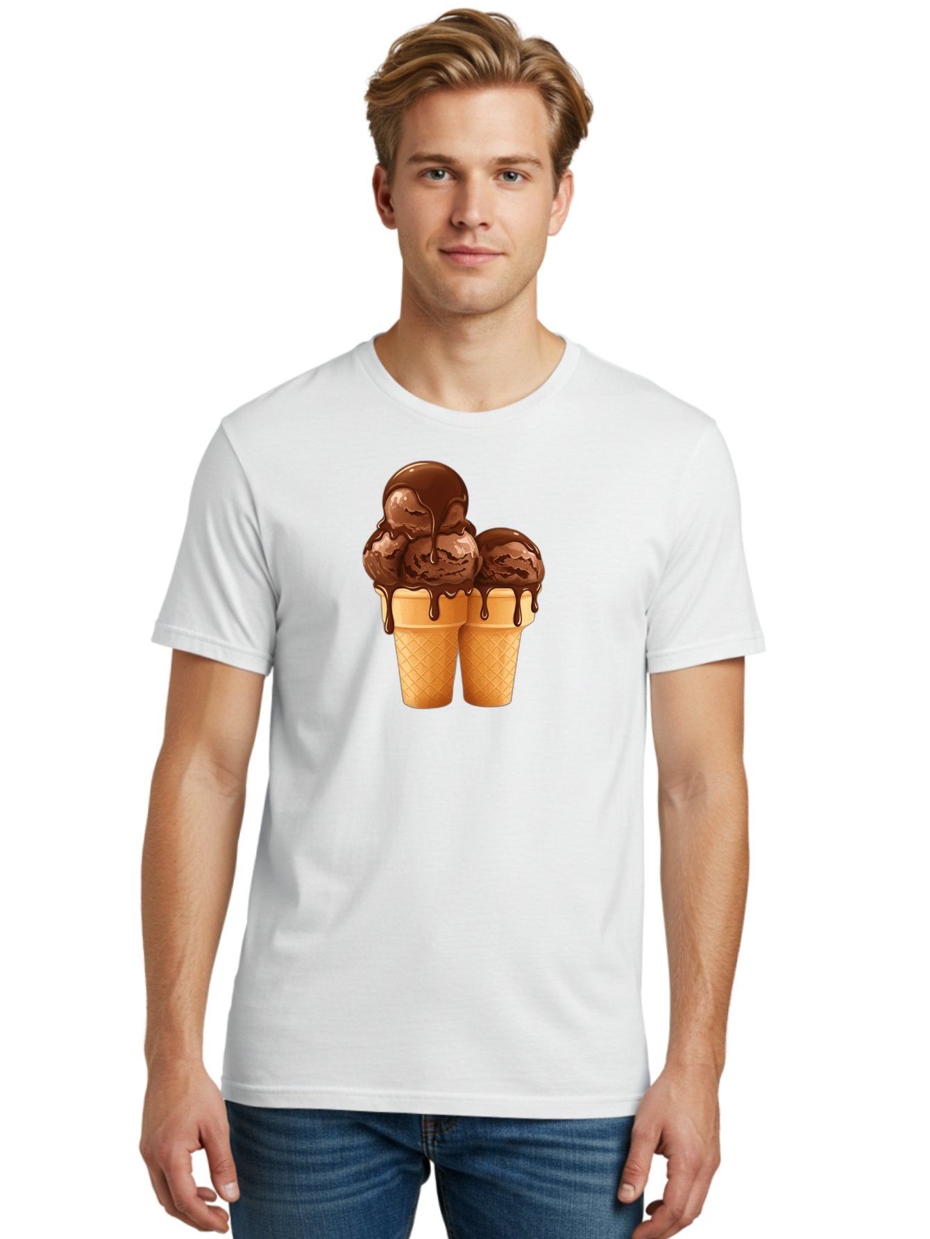 Chocolate-Ice-Cream-Cones Men'S Graphic Tee, 100% Cotton, Comfortable Casual Summer Wear, Machine Washable, Vintage Camera, Old Camera, Antique Camera, Black Camera, Classic Photography, Photography Equipment, Nostalgic Device, Film Camera, Baj394 20