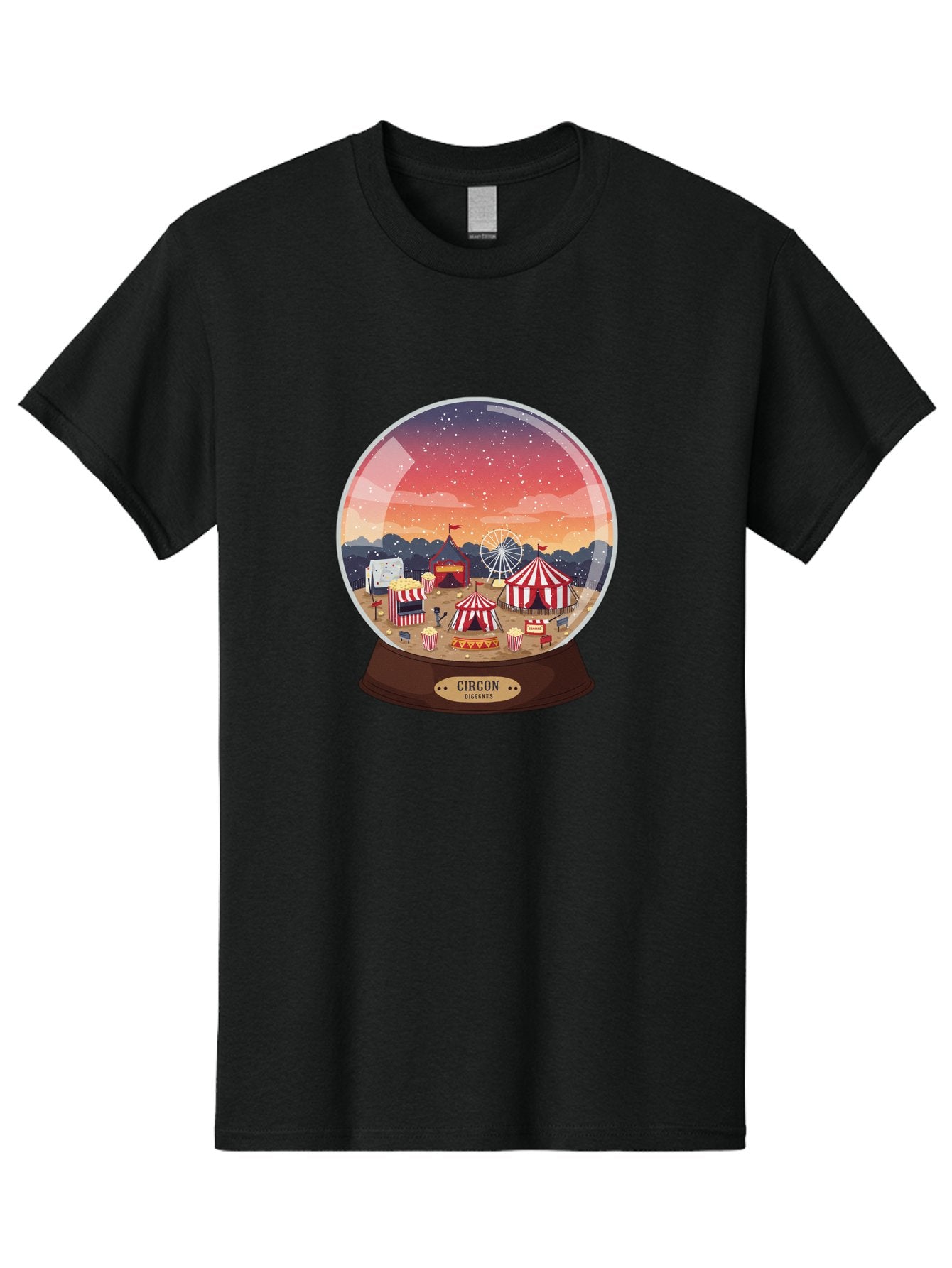 Circon-Snowglobe Men'S Graphic Tee, 100% Cotton, Comfortable Casual Summer Wear, Machine Washable, Vintage Camera, Old Camera, Antique Camera, Black Camera, Classic Photography, Photography Equipment, Nostalgic Device, Film Camera, Camera Art Baj396 4