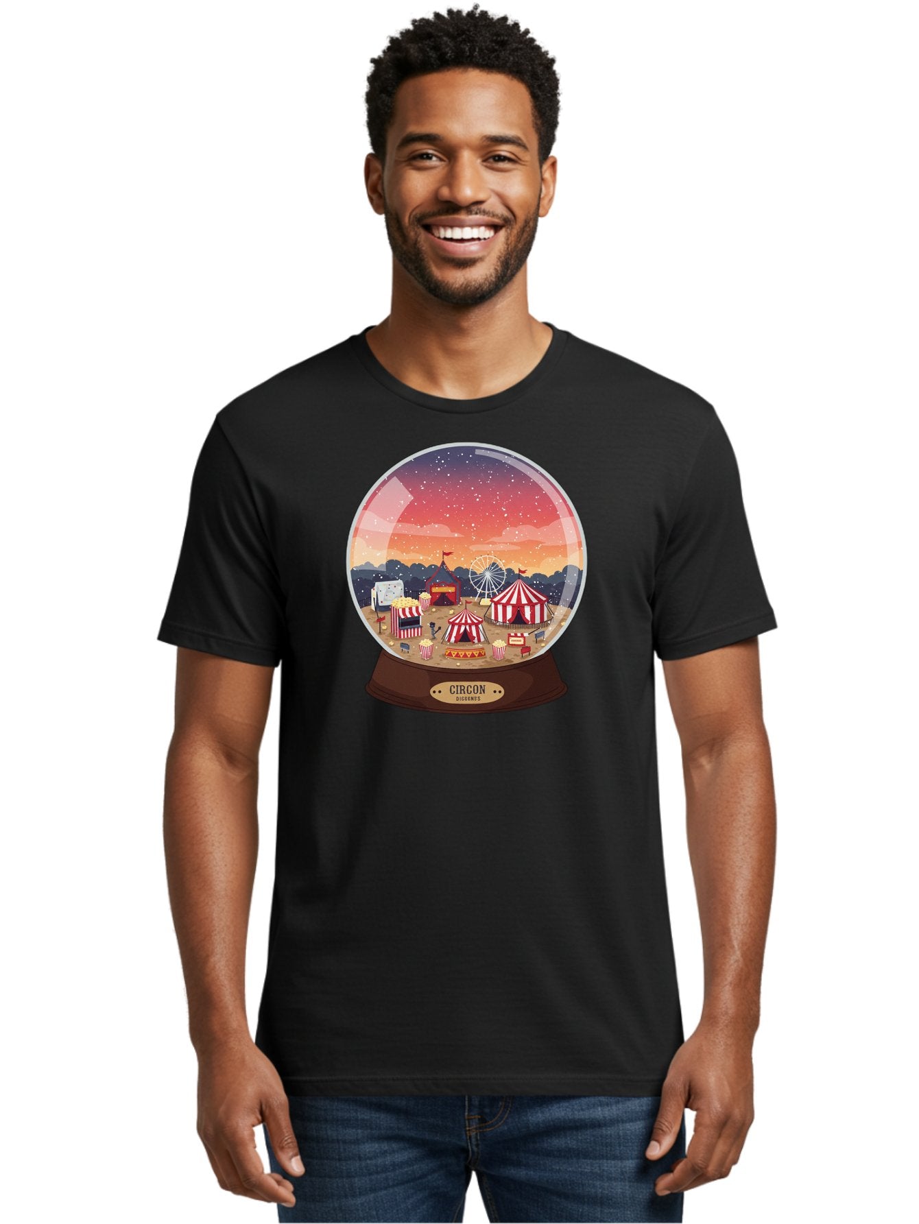 Circon-Snowglobe Men'S Graphic Tee, 100% Cotton, Comfortable Casual Summer Wear, Machine Washable, Vintage Camera, Old Camera, Antique Camera, Black Camera, Classic Photography, Photography Equipment, Nostalgic Device, Film Camera, Camera Art Baj396 18