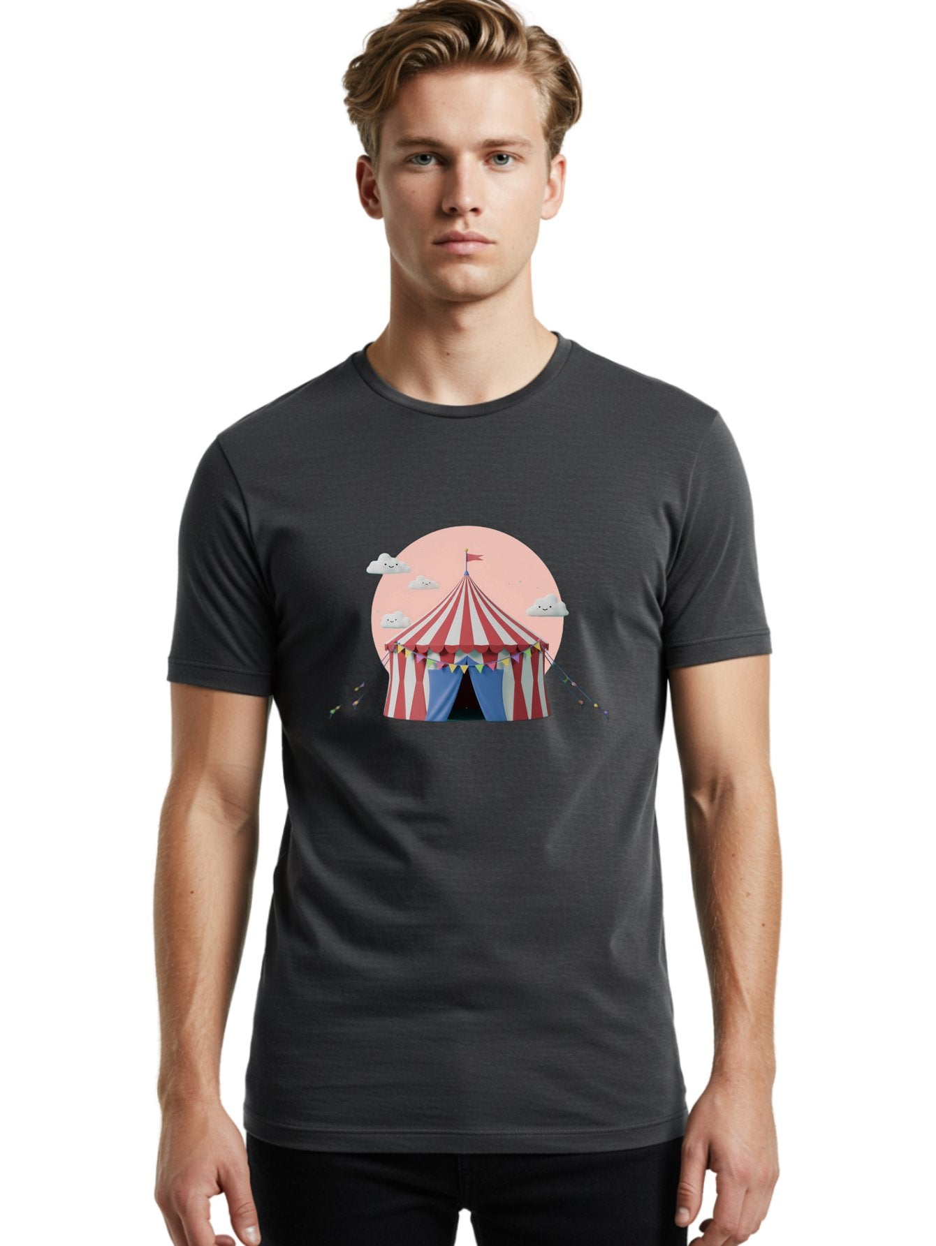 Circus-Tent-3 Men'S Graphic Tee, 100% Cotton, Comfortable Casual Summer Wear, Machine Washable, Vintage Camera, Old Camera, Antique Camera, Black Camera, Classic Photography, Photography Equipment, Nostalgic Device, Film Camera, Camera Art Baj401 28