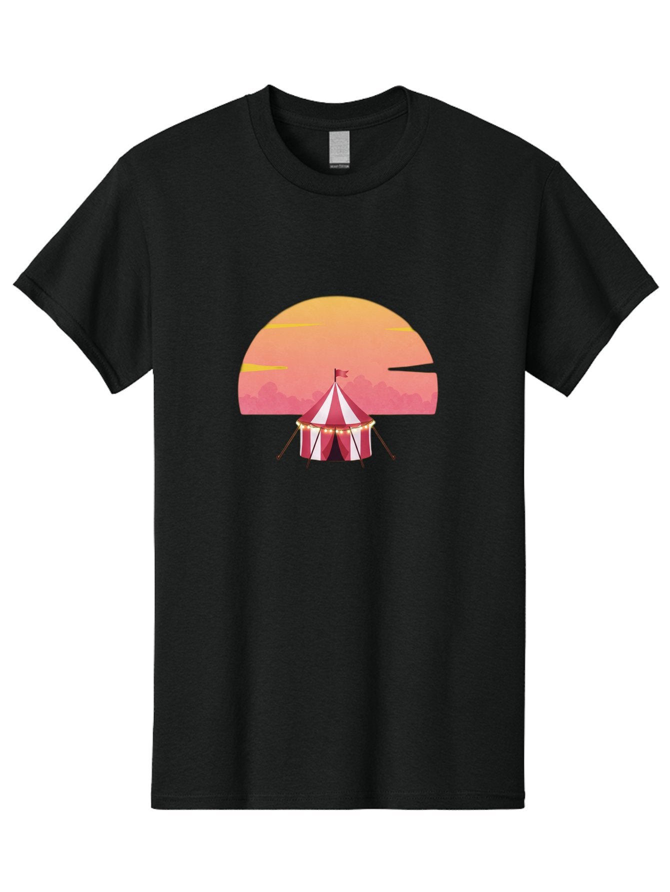 Circus-Tent-At-Sunset Men'S Graphic Tee, 100% Cotton, Comfortable Casual Summer Wear, Machine Washable, Vintage Camera, Old Camera, Antique Camera, Black Camera, Classic Photography, Photography Equipment, Nostalgic Device, Film Camera, Baj403 6