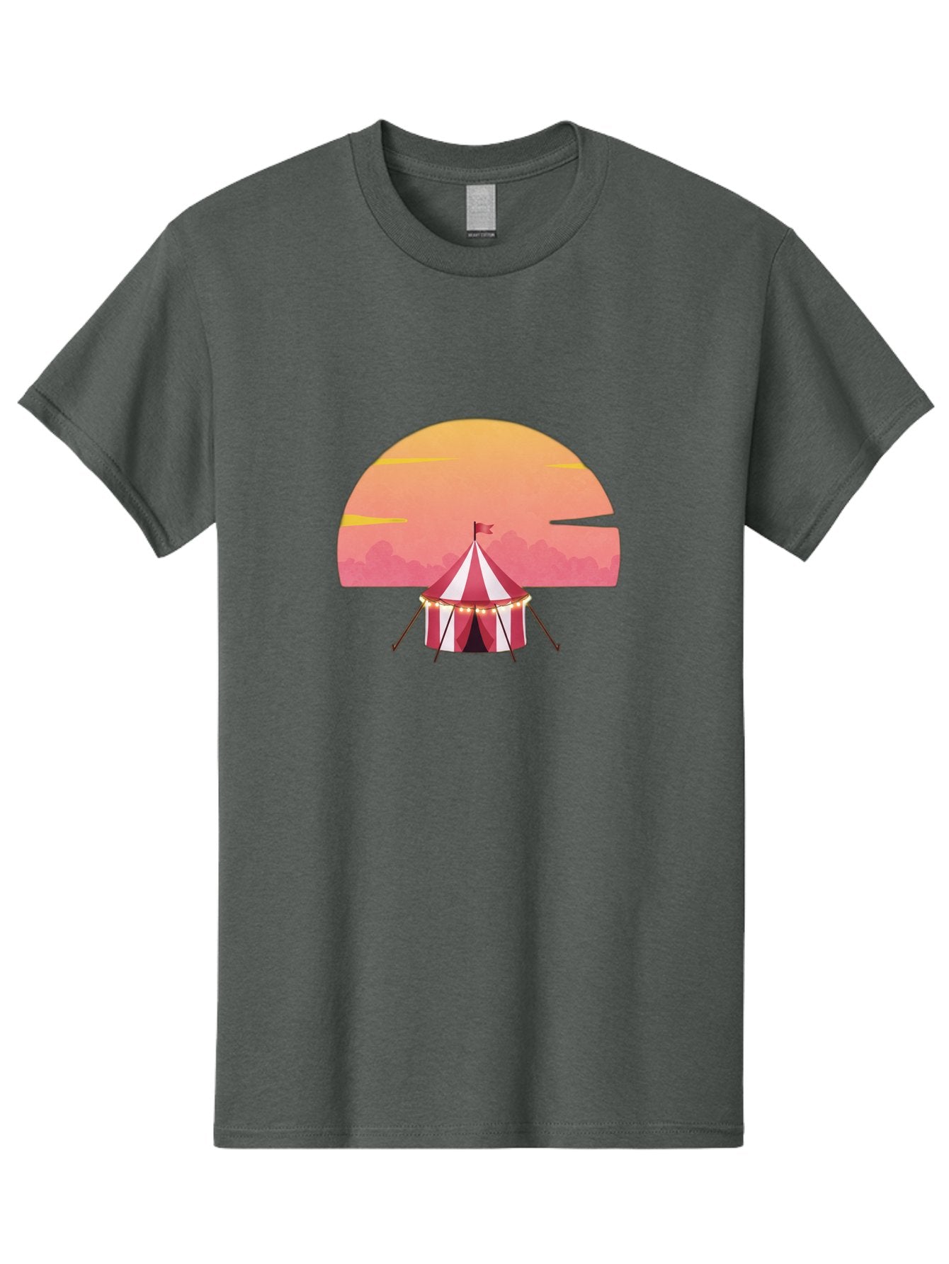Circus-Tent-At-Sunset Men'S Graphic Tee, 100% Cotton, Comfortable Casual Summer Wear, Machine Washable, Vintage Camera, Old Camera, Antique Camera, Black Camera, Classic Photography, Photography Equipment, Nostalgic Device, Film Camera, Baj403 13